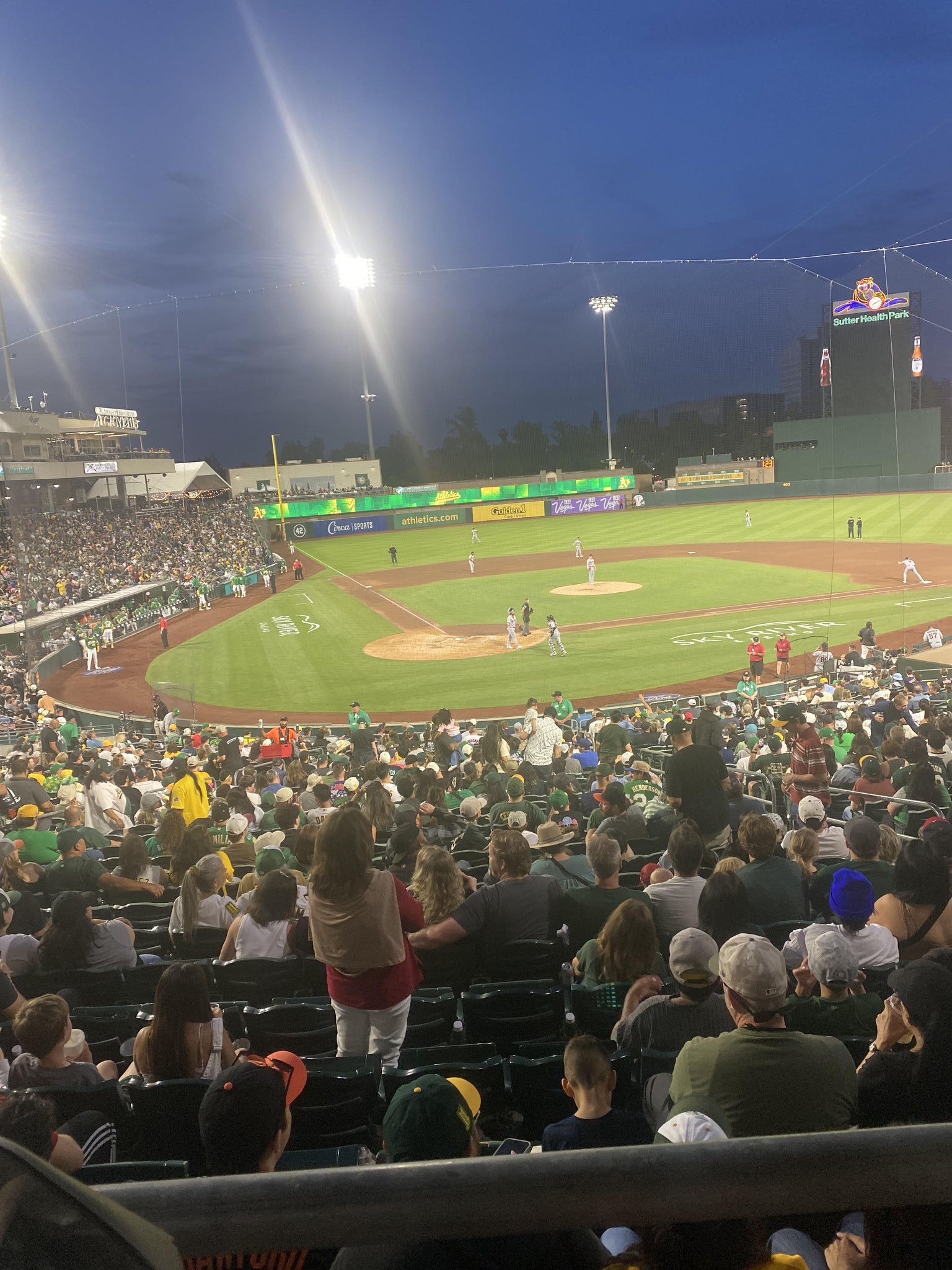 Real Fan View taken from Section 110 at Sutter Health Park by Jim F