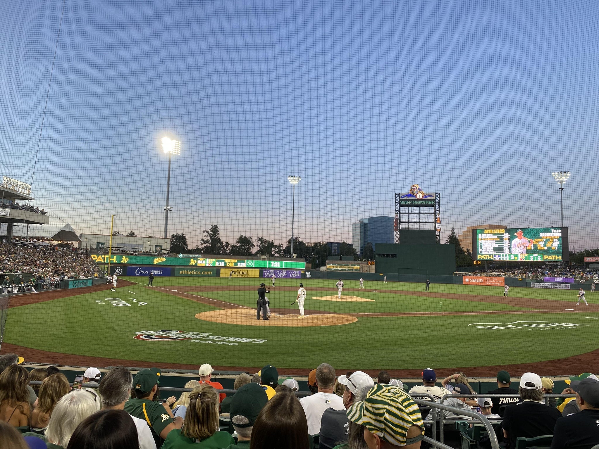 Real Fan View taken from Section 111 at Sutter Health Park by Edgar Z