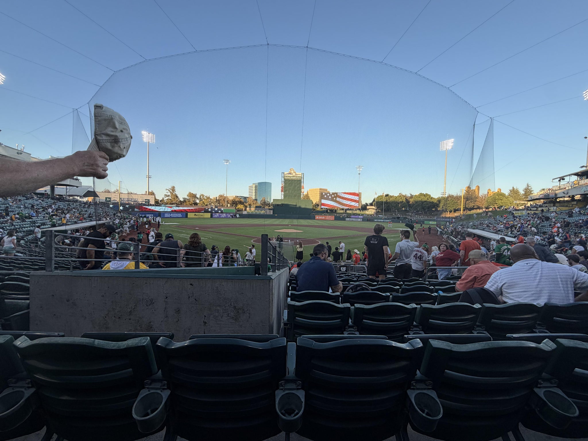 Real Fan View taken from Section 112 at Sutter Health Park by Adam H
