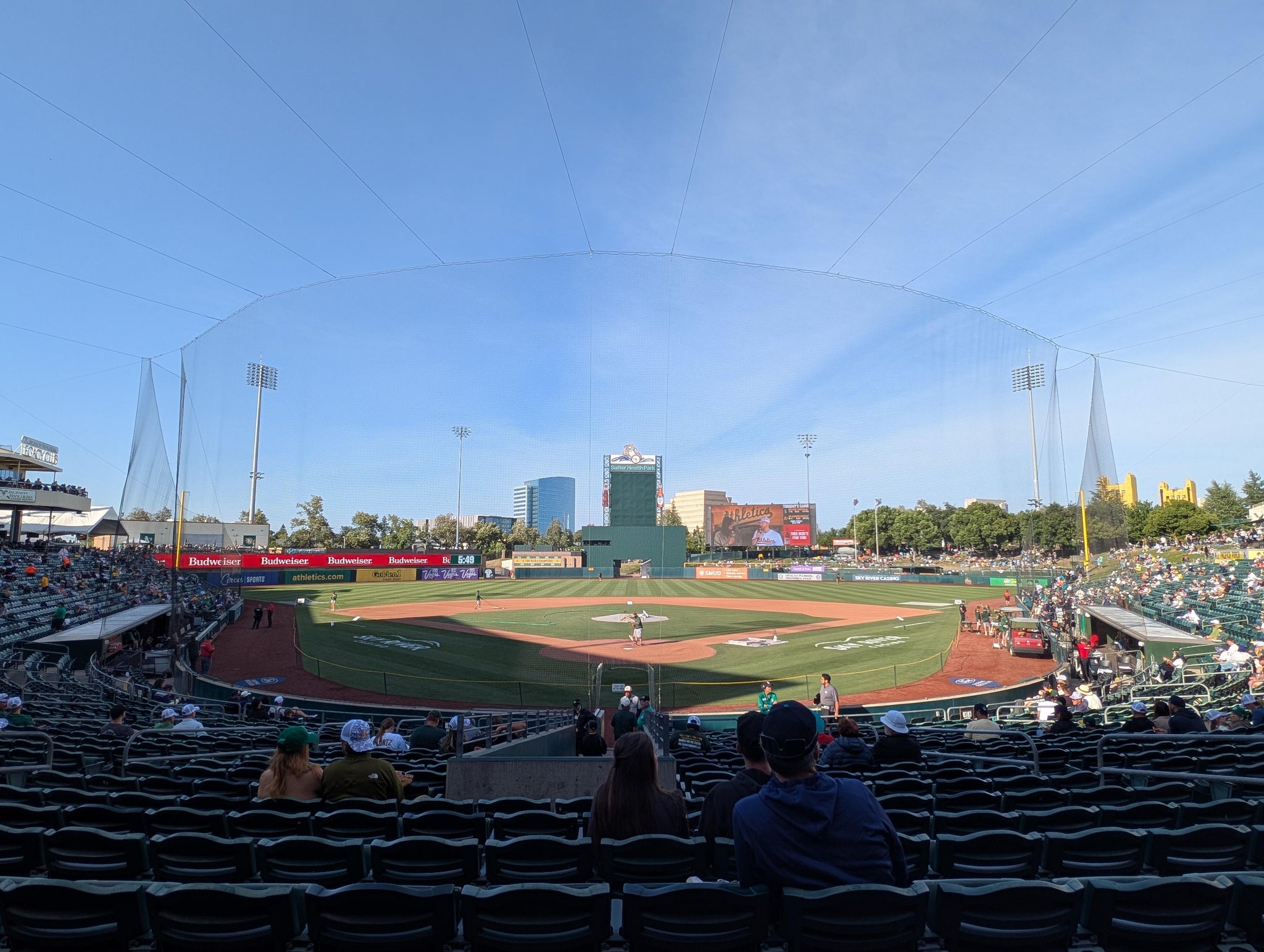 Real Fan View taken from Section 112 at Sutter Health Park by Zachary M