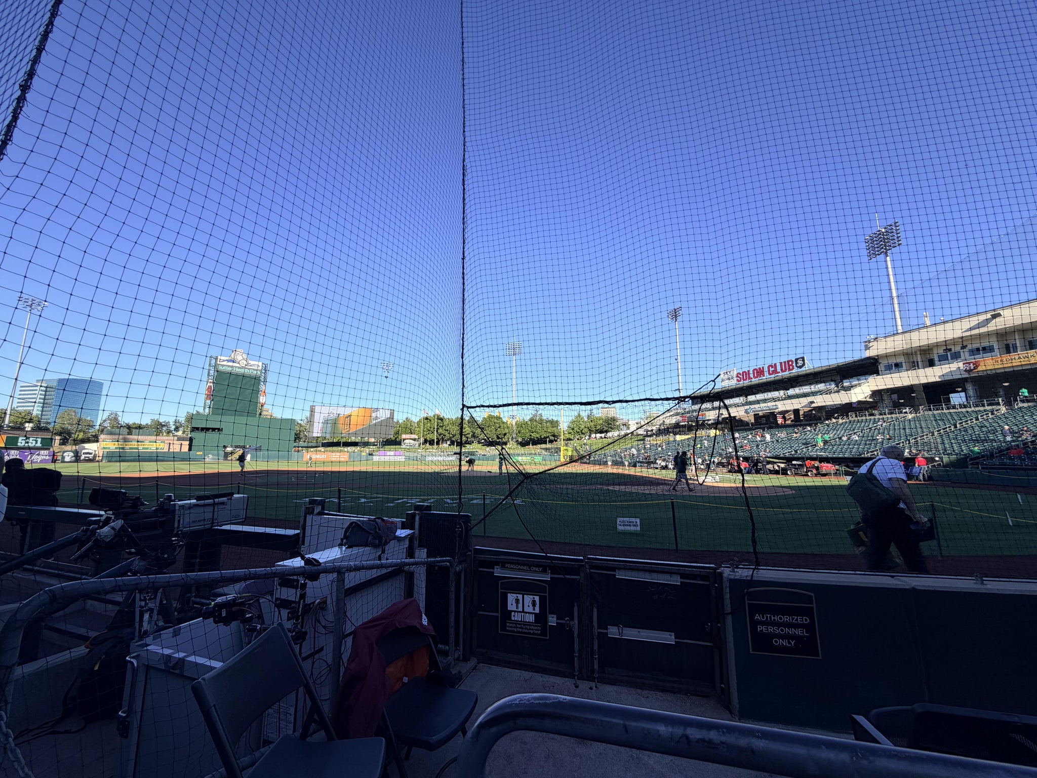 Real Fan View taken from Section 116 at Sutter Health Park by Noel C