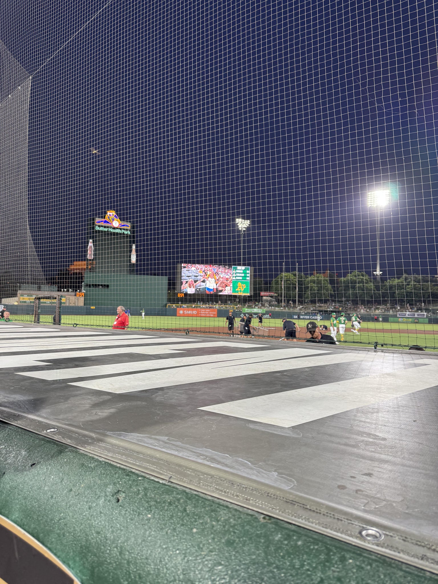Real Fan View taken from Section 118 at Sutter Health Park by Mark N