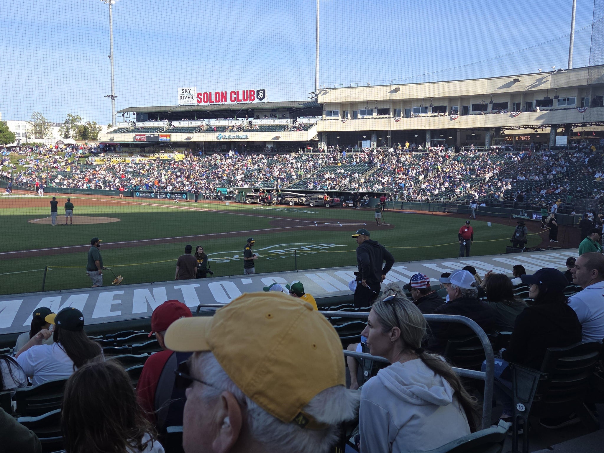 Real Fan View taken from Section 119 at Sutter Health Park by James E