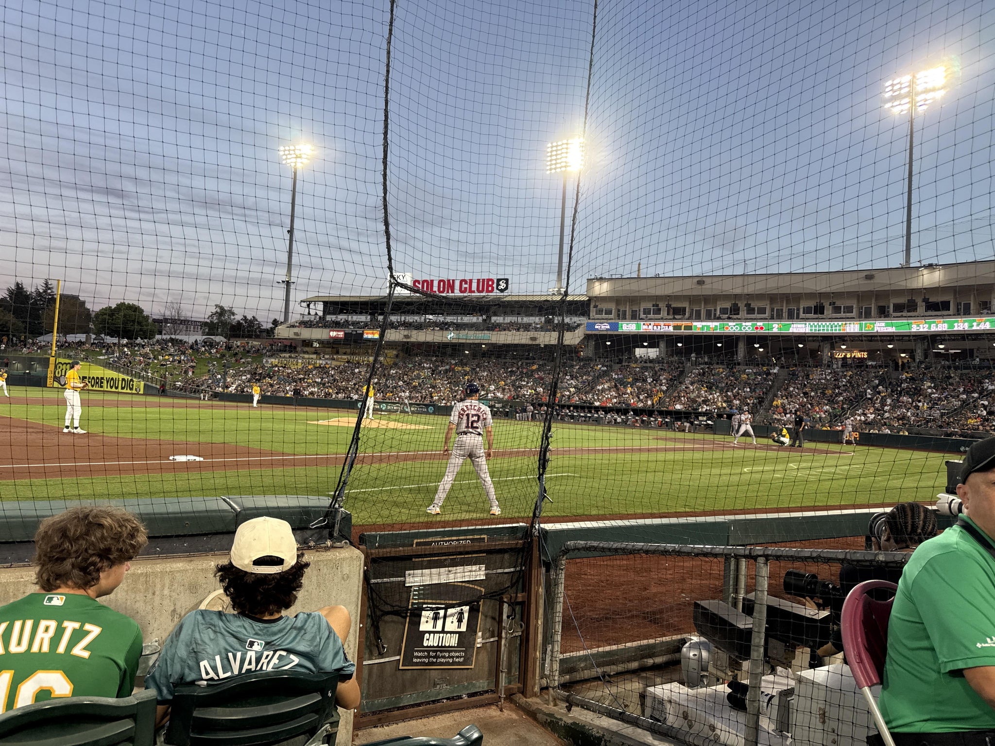 Real Fan View taken from Section 120 at Sutter Health Park by Lyle M