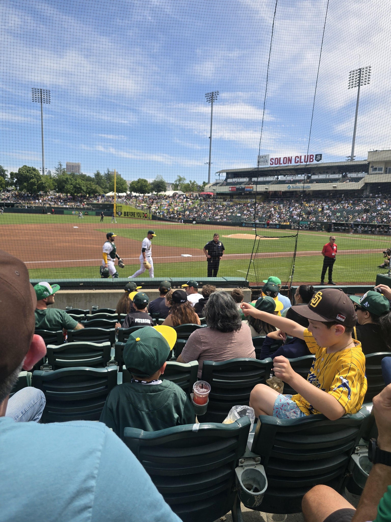 Real Fan View taken from Section 120 at Sutter Health Park by Kevin E