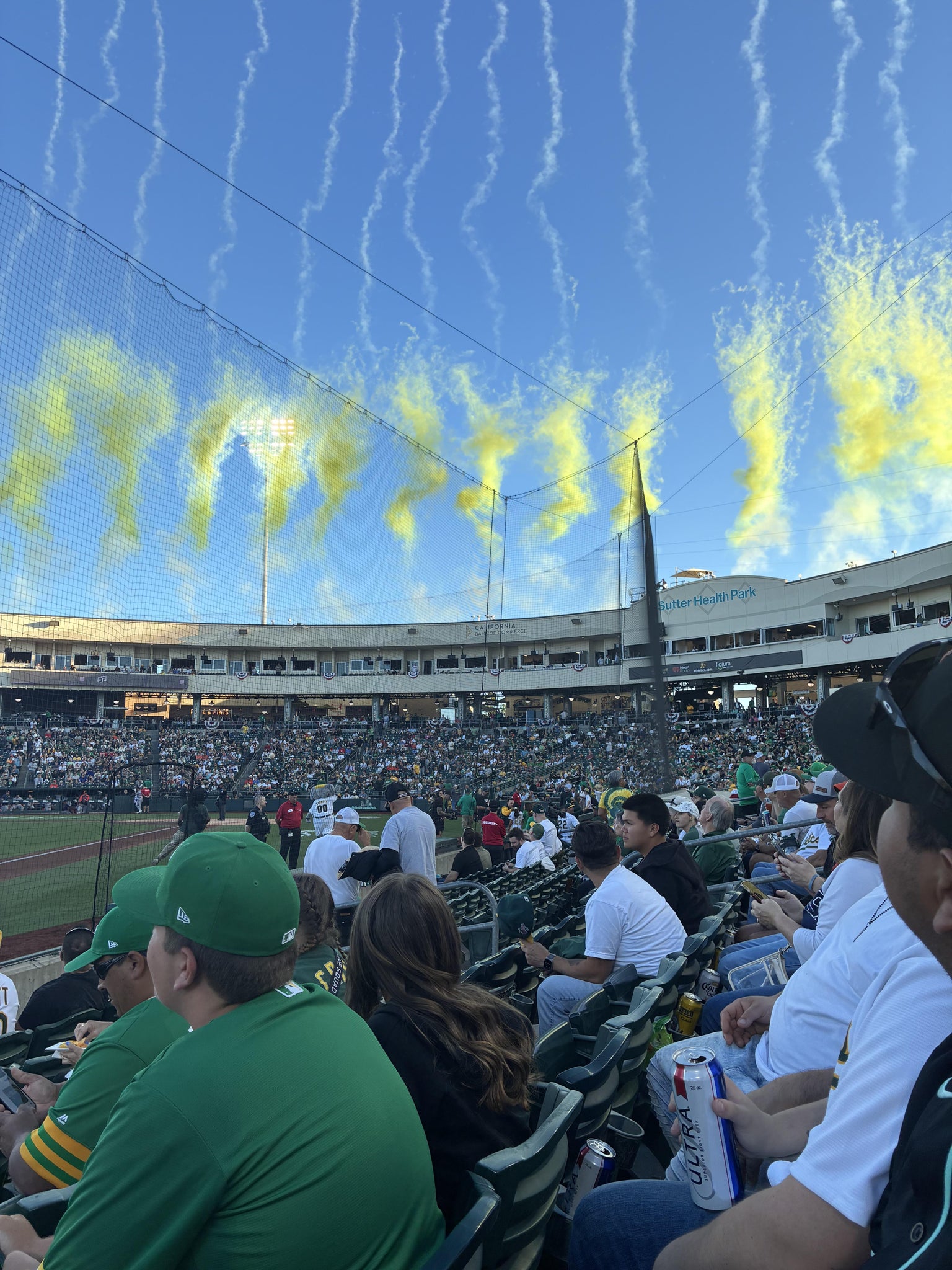 Real Fan View taken from Section 121 at Sutter Health Park by Diane D