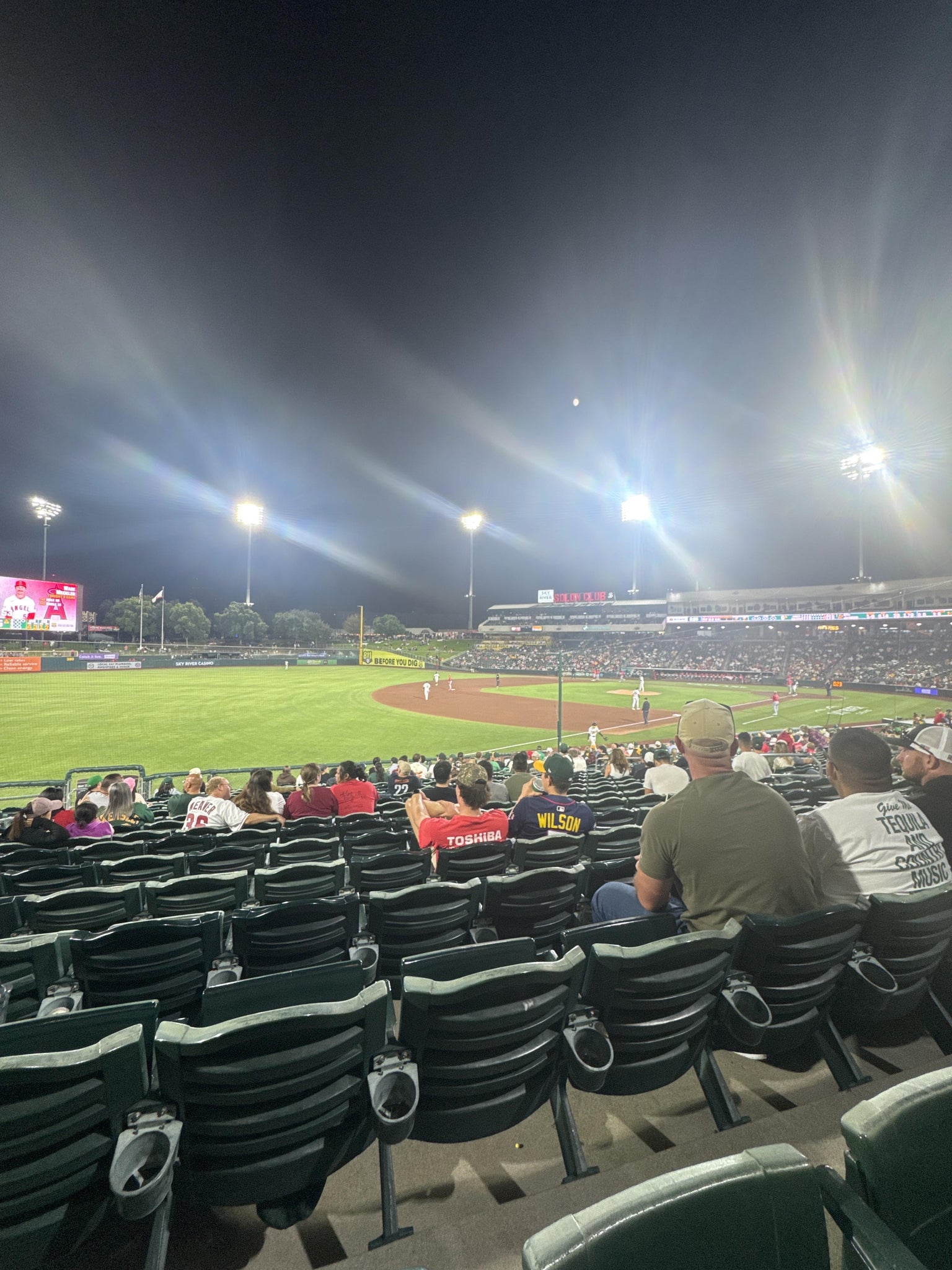 Real Fan View taken from Section 122 at Sutter Health Park by Mike G