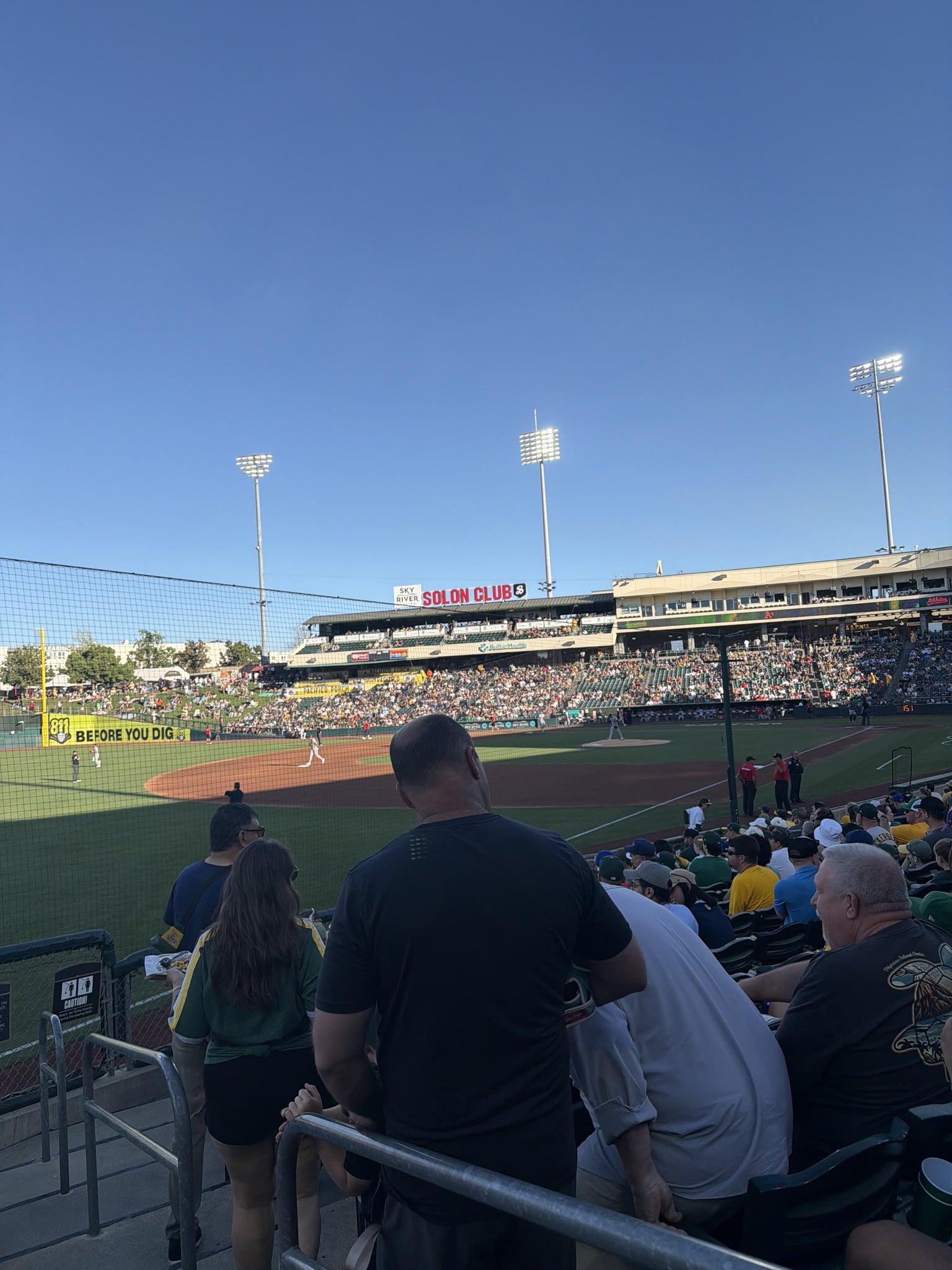 Real Fan View taken from Section 123 at Sutter Health Park by Mick M