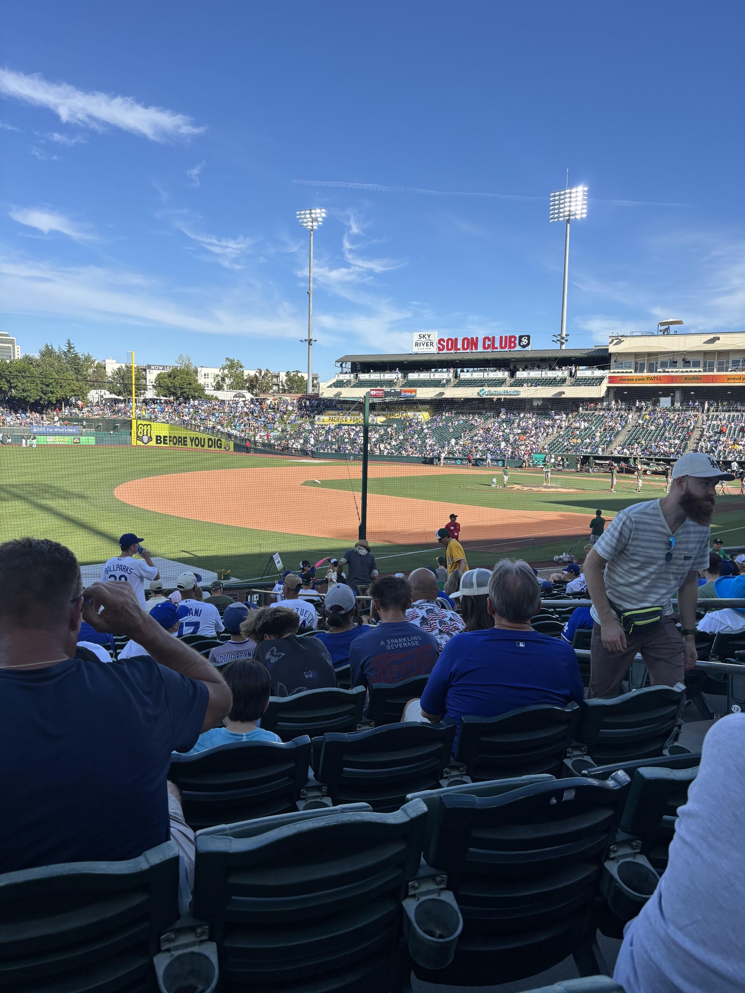 Real Fan View taken from Section 123 at Sutter Health Park by Manuel C