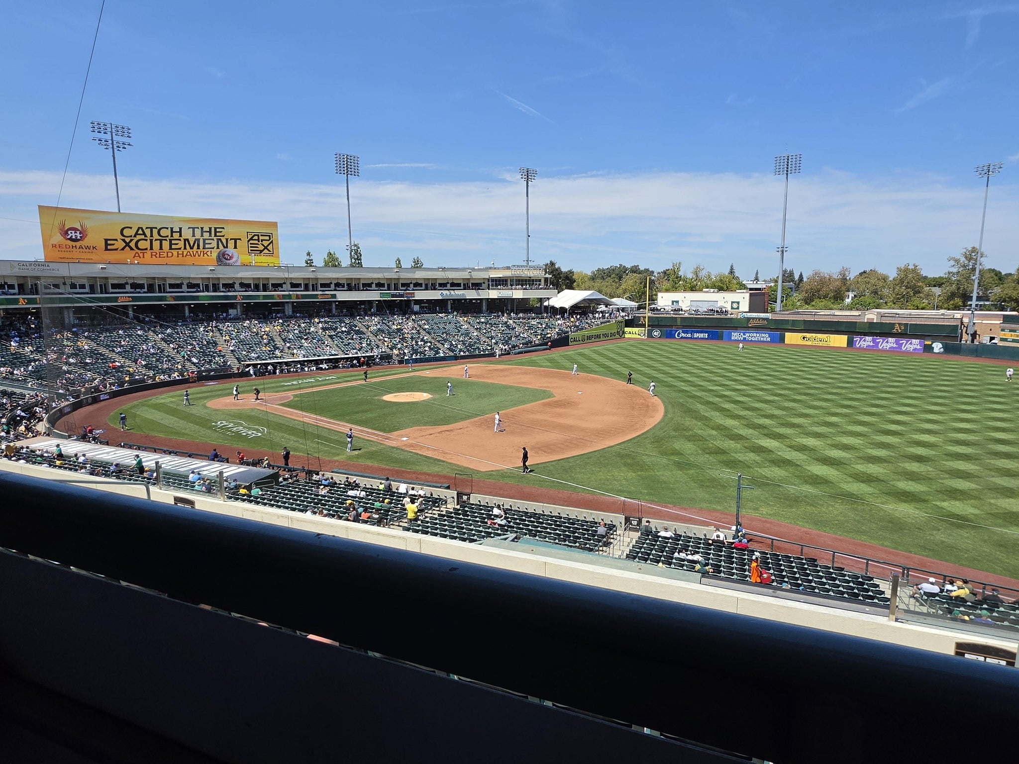 Real Fan View taken from Section 203 at Sutter Health Park by Rich B