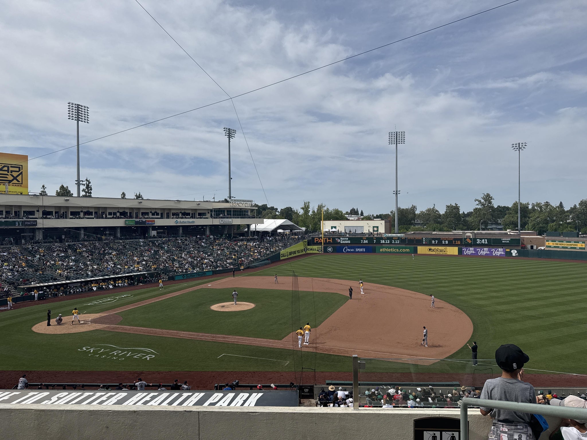 Real Fan View taken from Section 206 at Sutter Health Park by William E