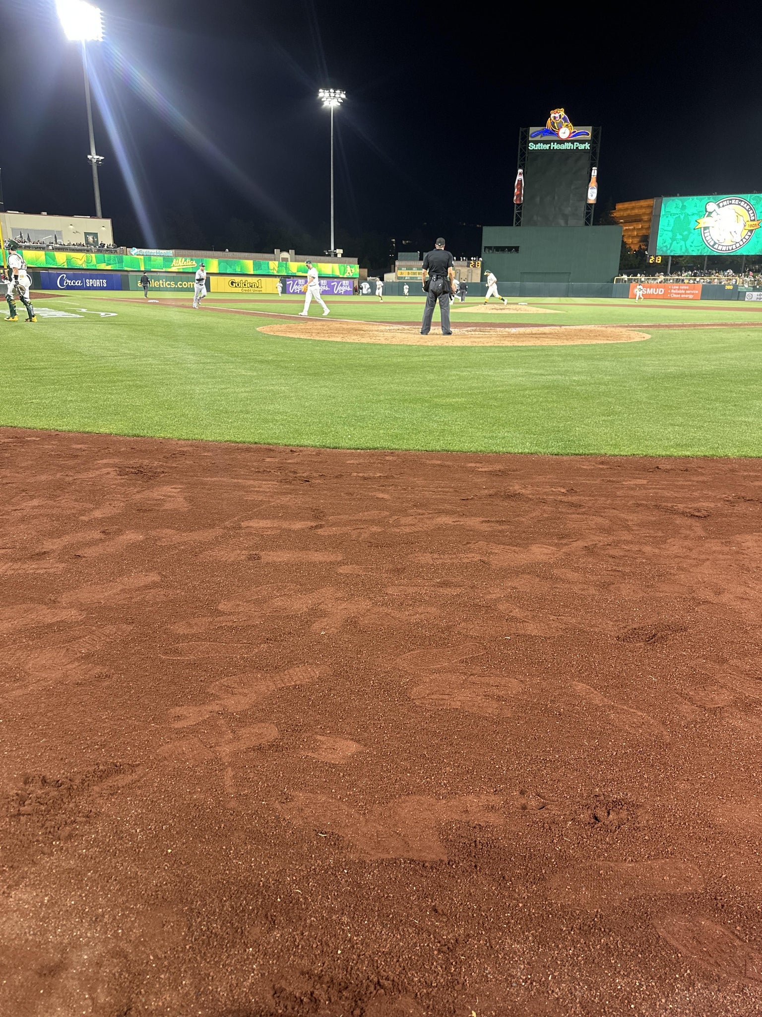 Real Fan View taken from Dugout Club B at Sutter Health Park by Joseph A