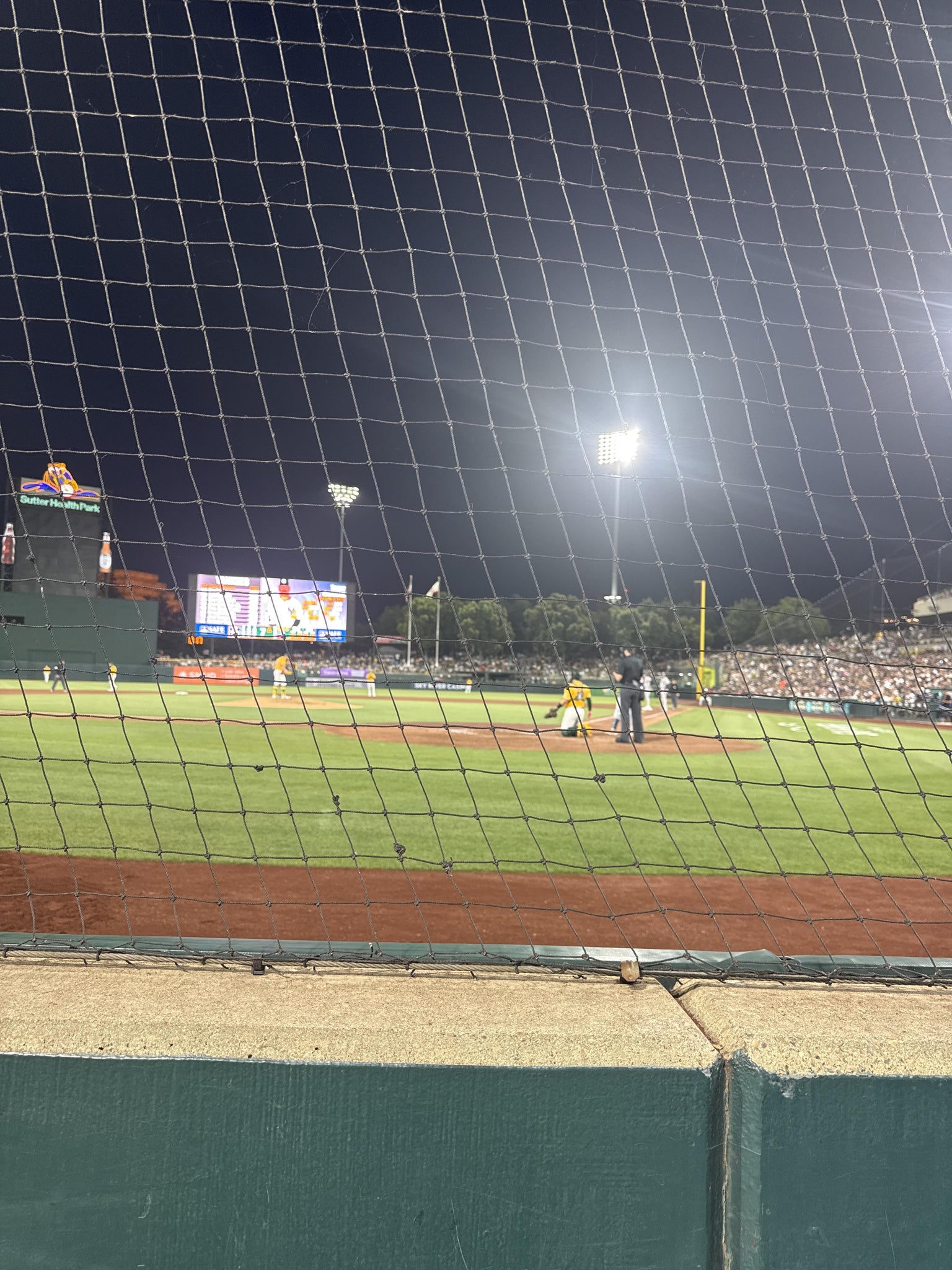 Real Fan View taken from Dugout Club C at Sutter Health Park by Anonymous User