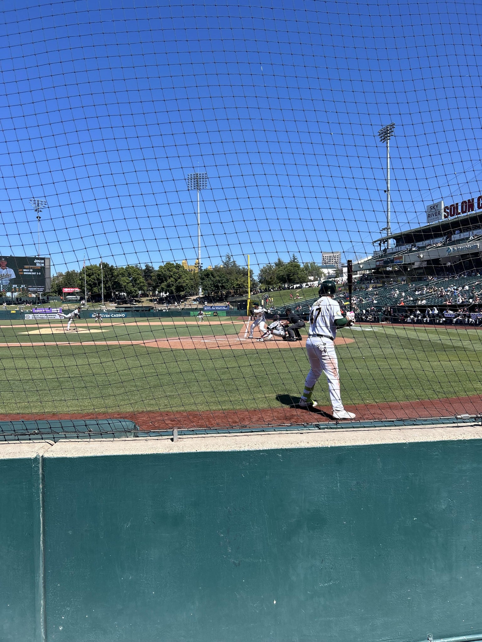 Real Fan View taken from Dugout Club D at Sutter Health Park by Rick S