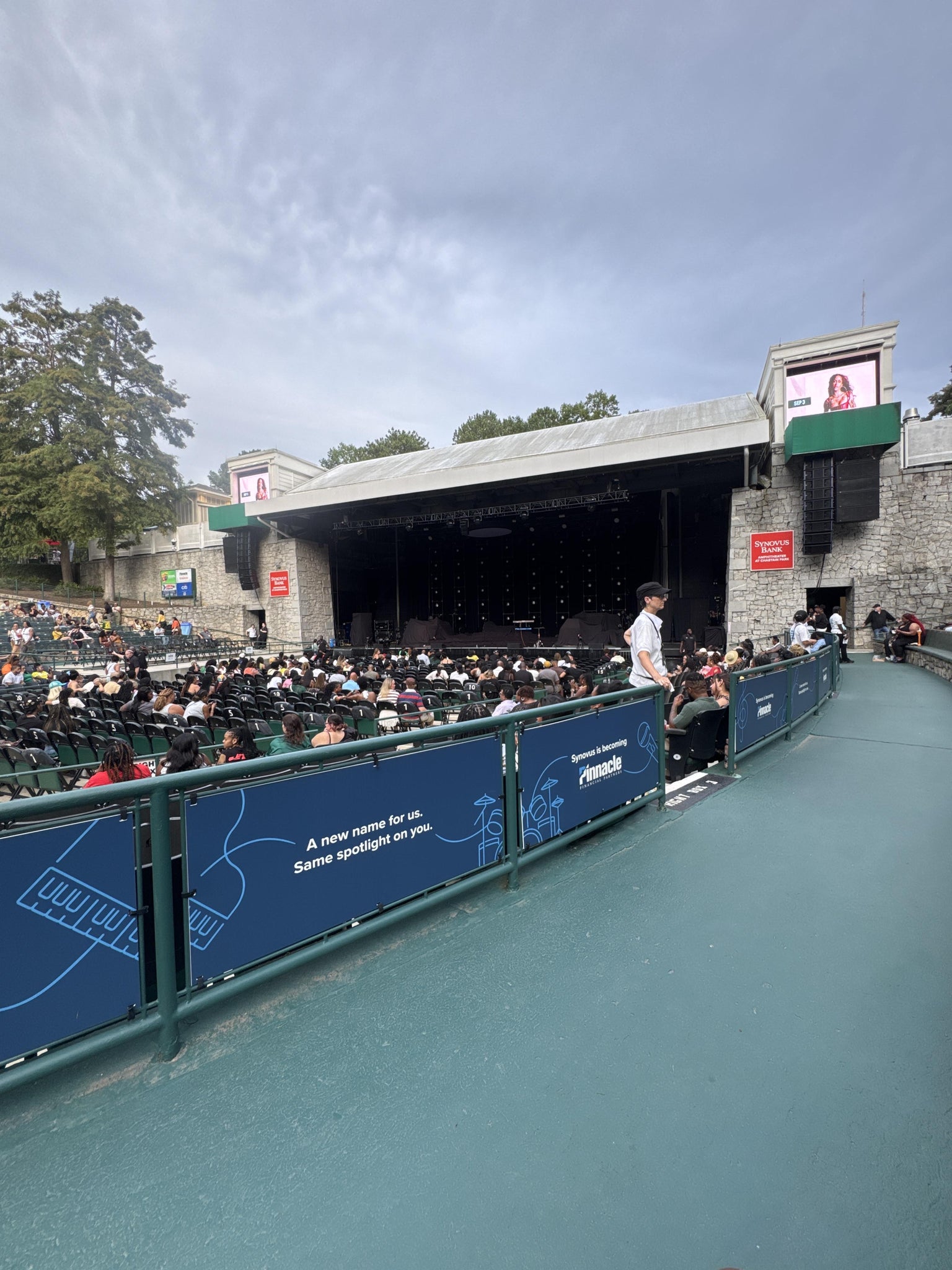 Real Fan View taken from Orchestra Right at Synovus Bank Amphitheatre at Chastain Park by Daronte K
