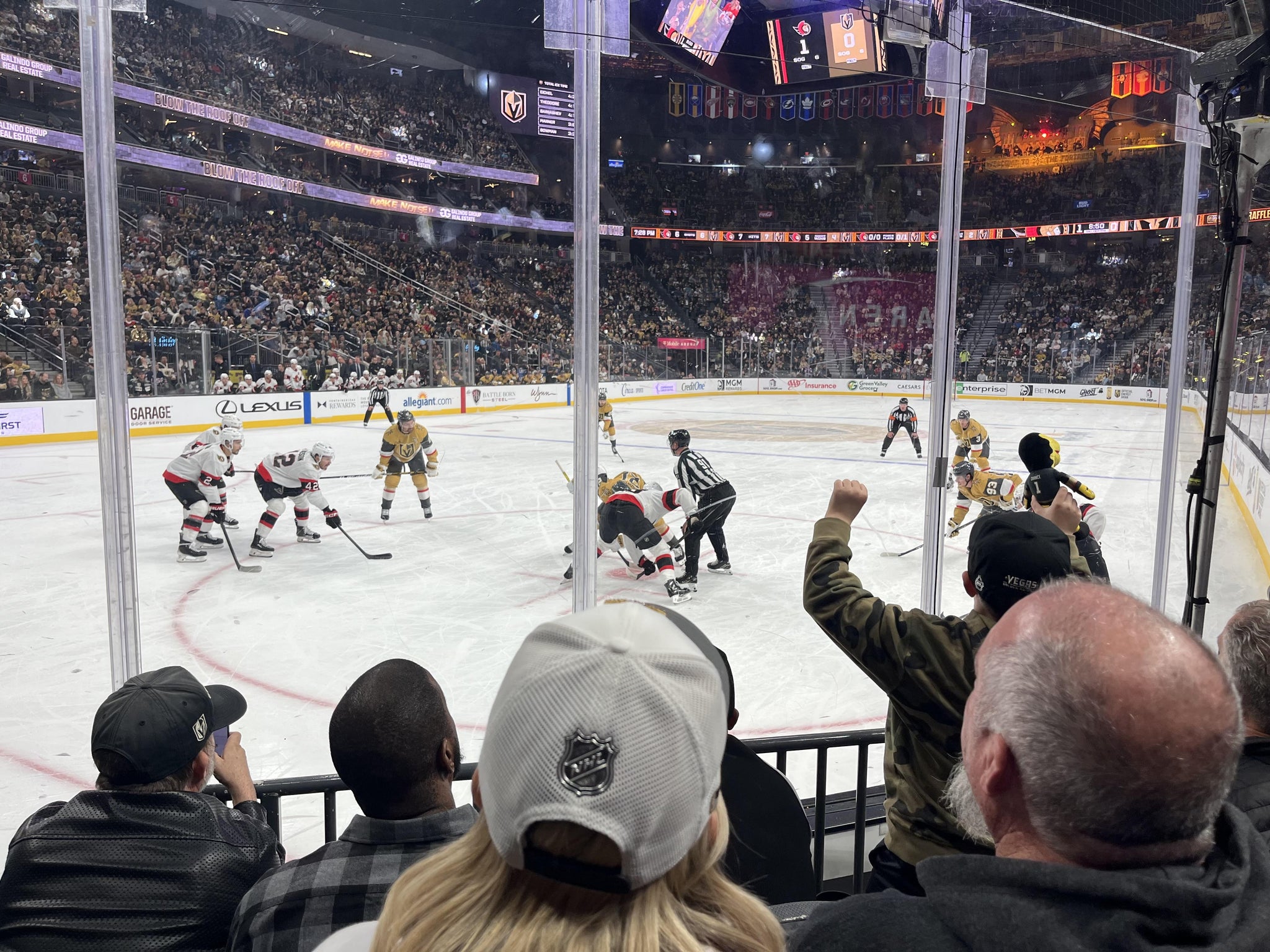 Real Fan View taken from Section 12 at T-Mobile Arena by Connor F