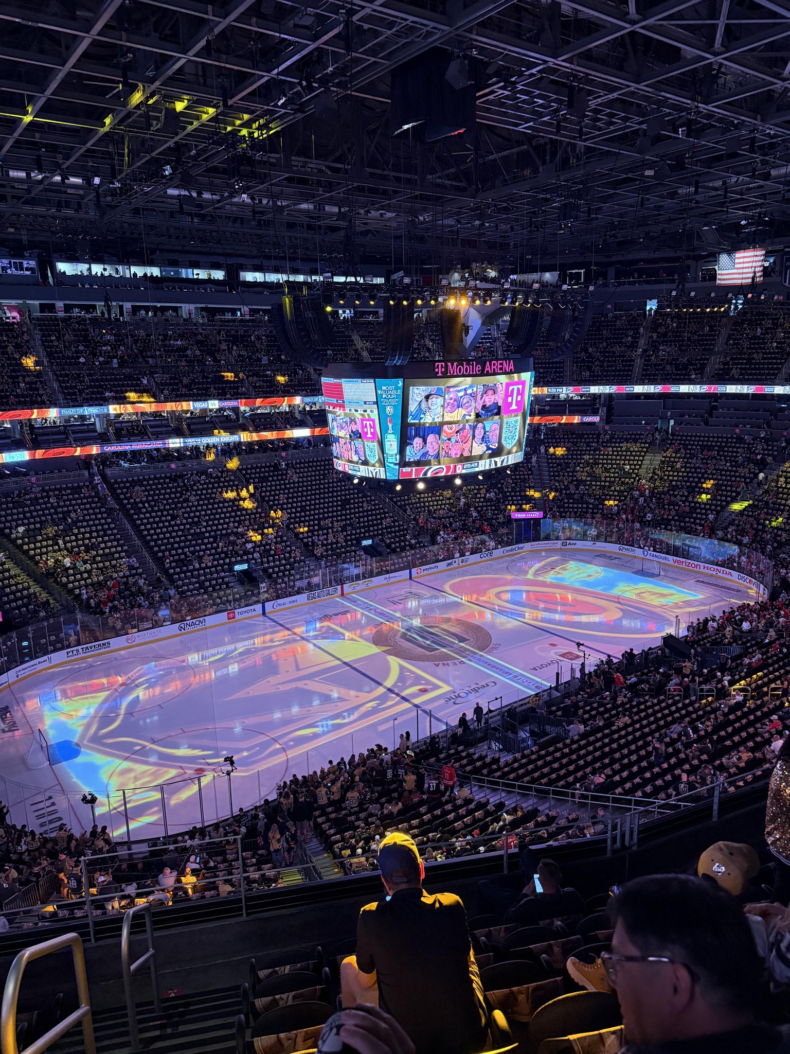 Real Fan View taken from Section 202 at T-Mobile Arena by Dom G