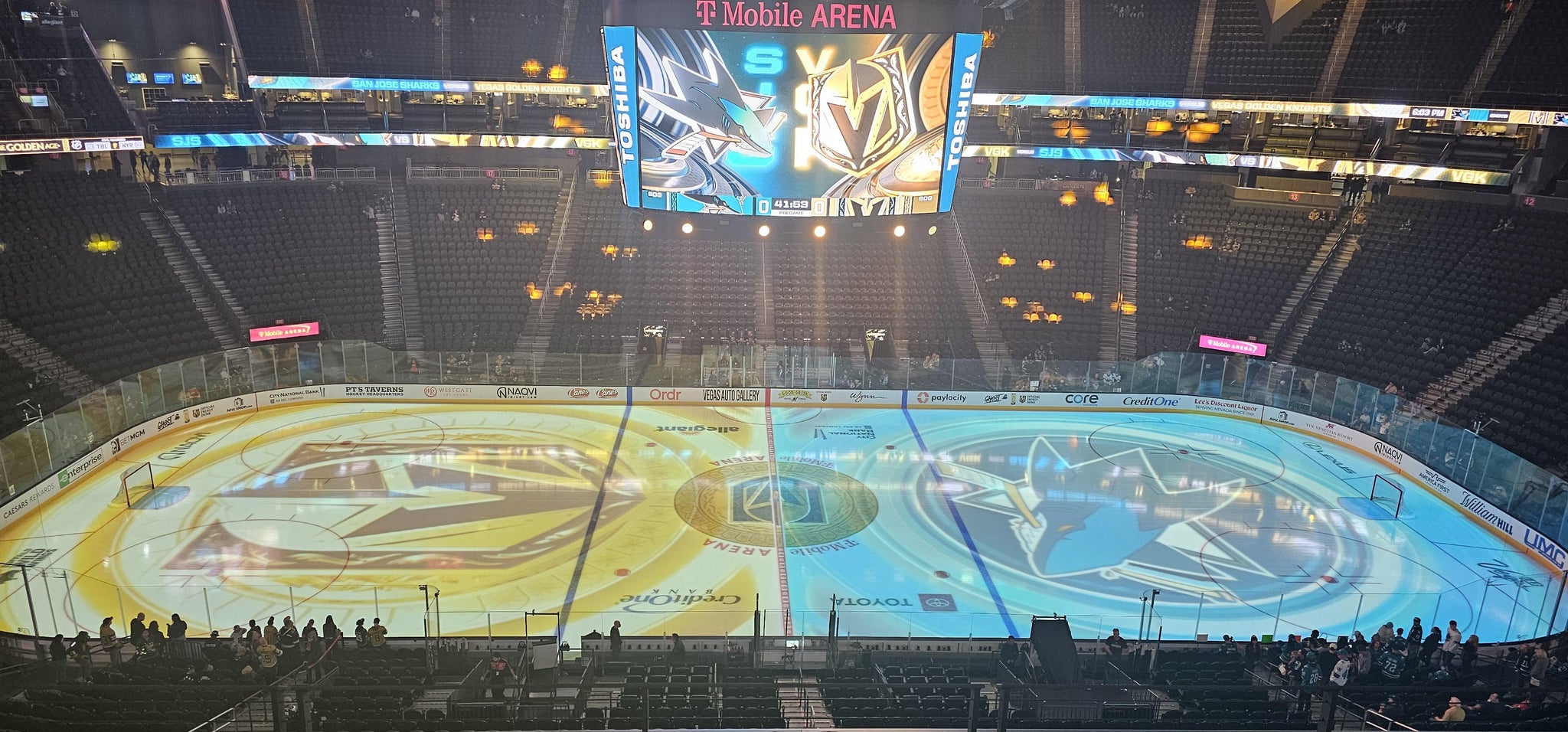 Real Fan View taken from Section 205 at T-Mobile Arena by Cyril P