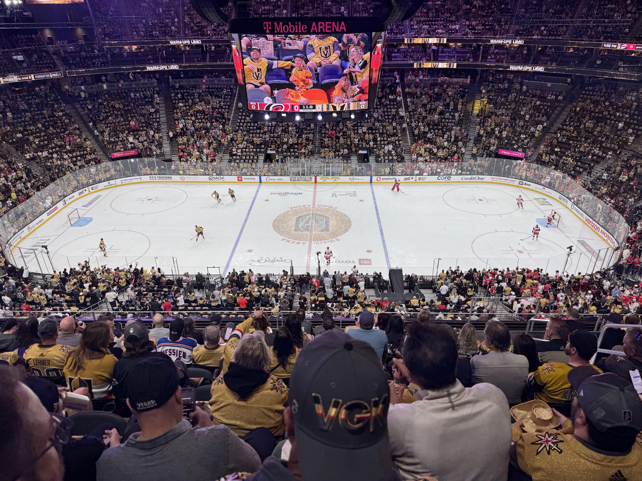 Real Fan View taken from Section 205 at T-Mobile Arena by Jason A