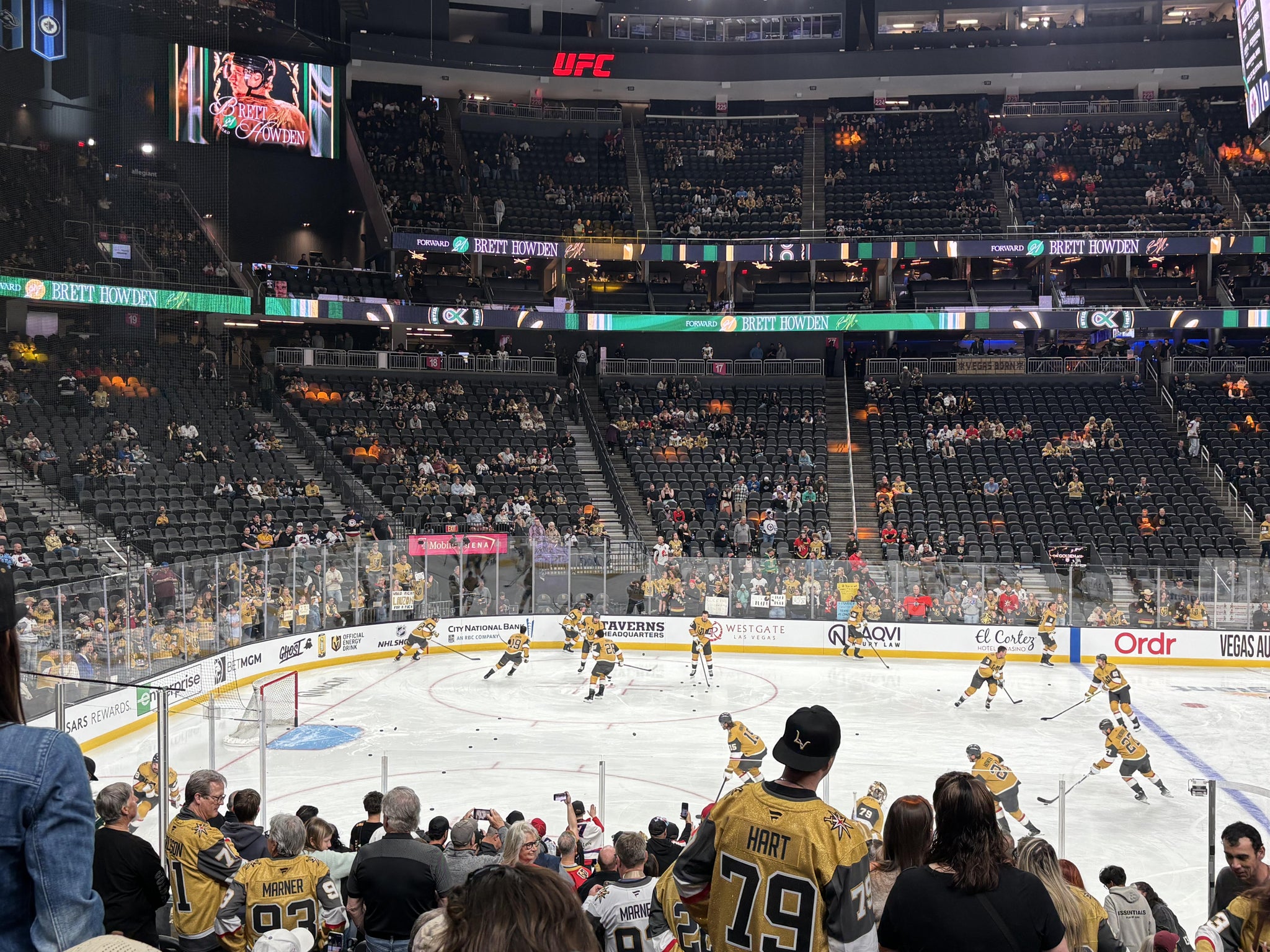 Real Fan View taken from Section 4 at T-Mobile Arena by Antonio H