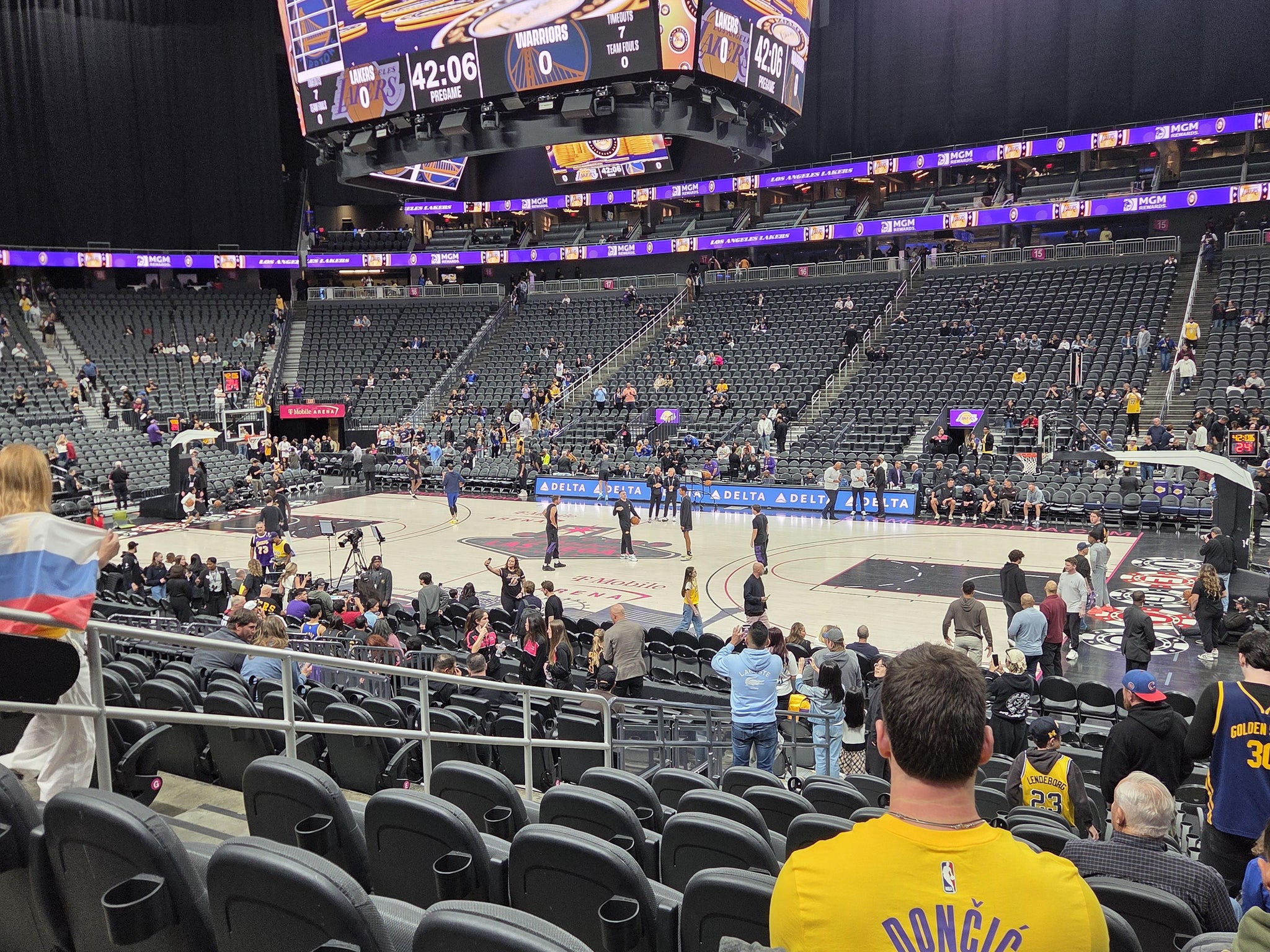 Real Fan View taken from Section 7 at T-Mobile Arena by Bradley G