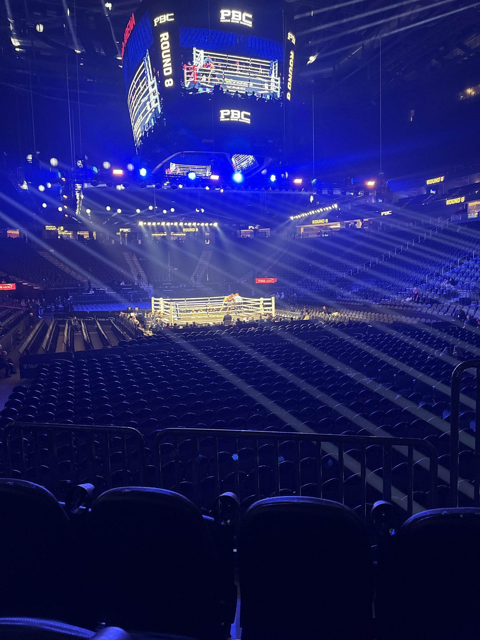 Real Fan View taken from Section 9 at T-Mobile Arena by Anonymous User