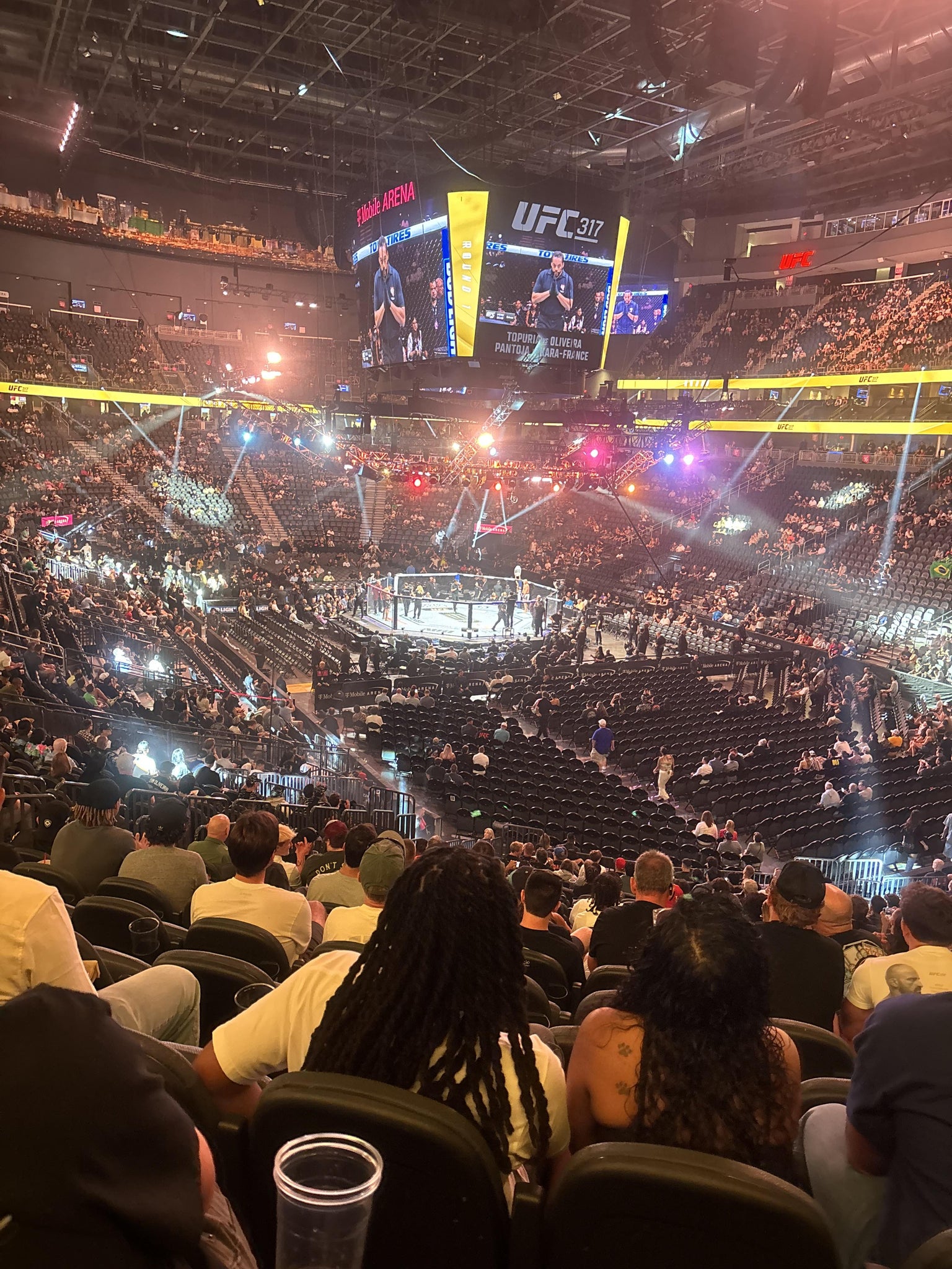 Real Fan View taken from Section 9 at T-Mobile Arena by Andrew J