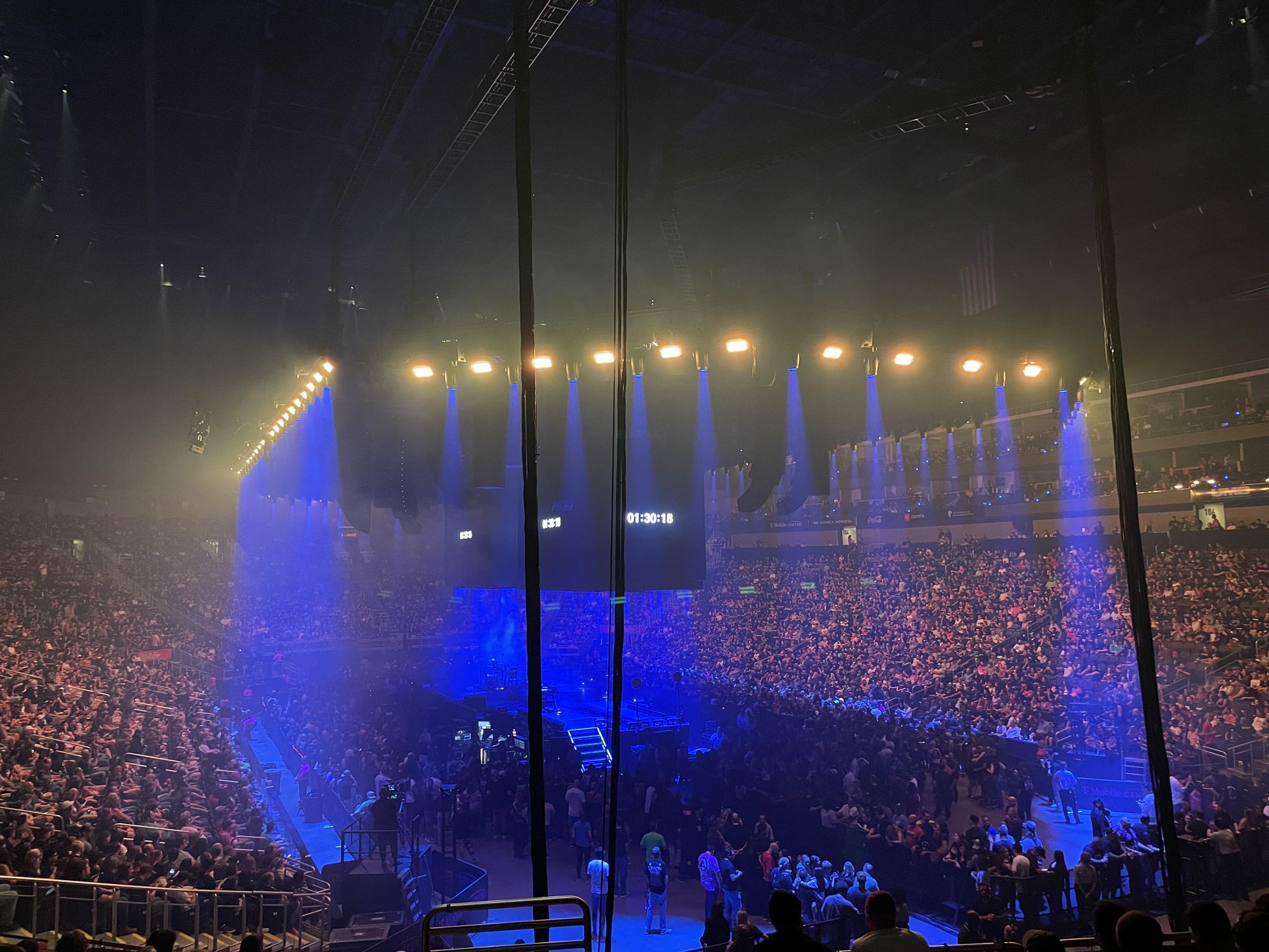 Real Fan View taken from Section 113 at T-Mobile Center by Darby  T