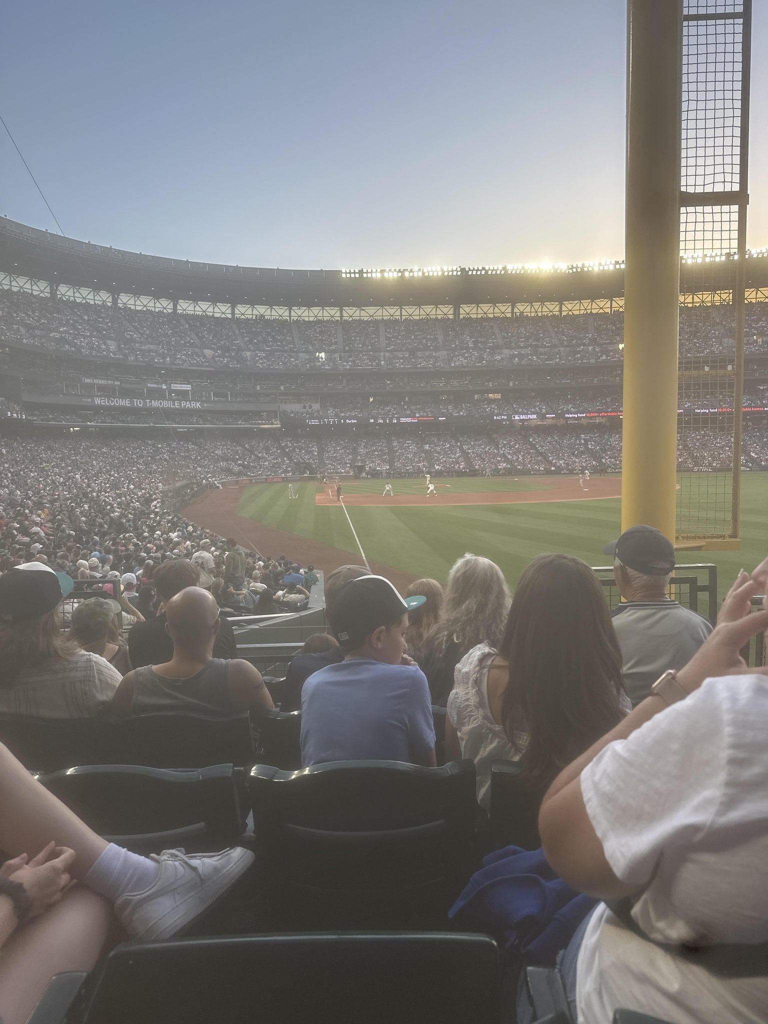 Real Fan View taken from Section 110 at T-Mobile Park by Charles W