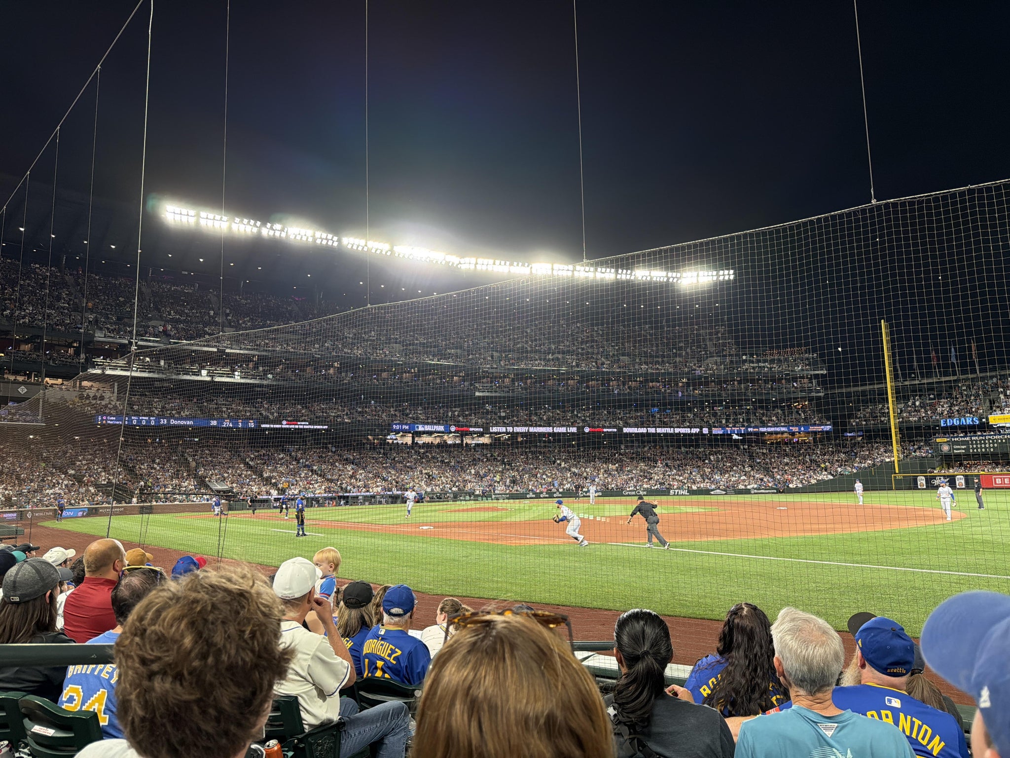 Real Fan View taken from Section 117 at T-Mobile Park by Rudolph M
