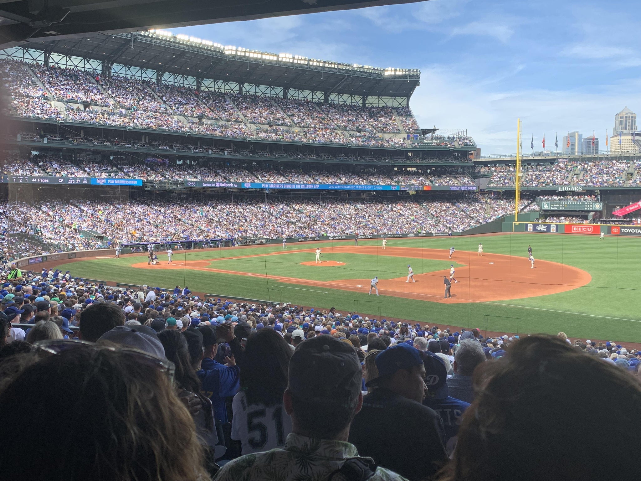 Real Fan View taken from Section 118 at T-Mobile Park by Matthew B