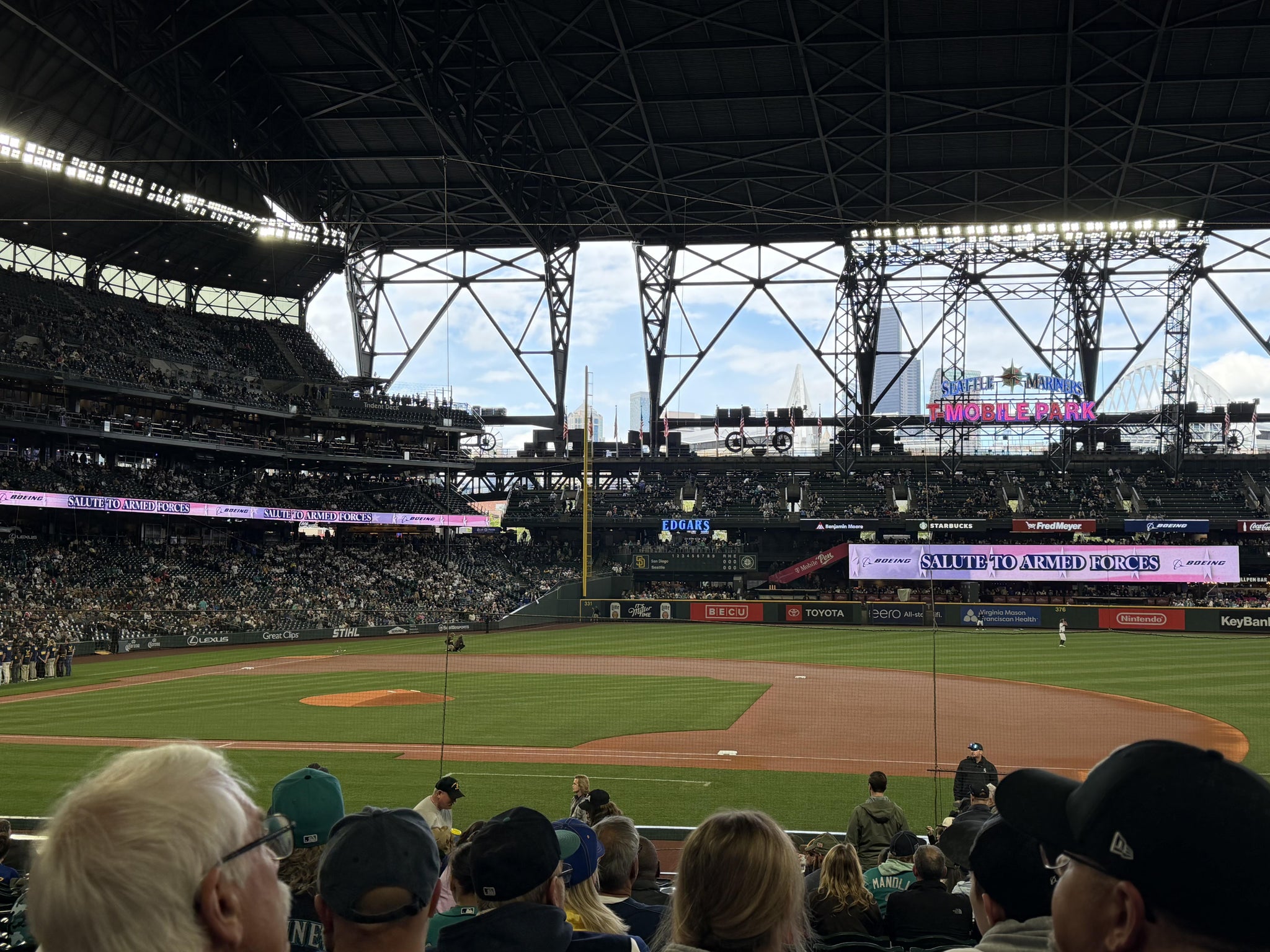 Real Fan View taken from Section 121 at T-Mobile Park by Diana B