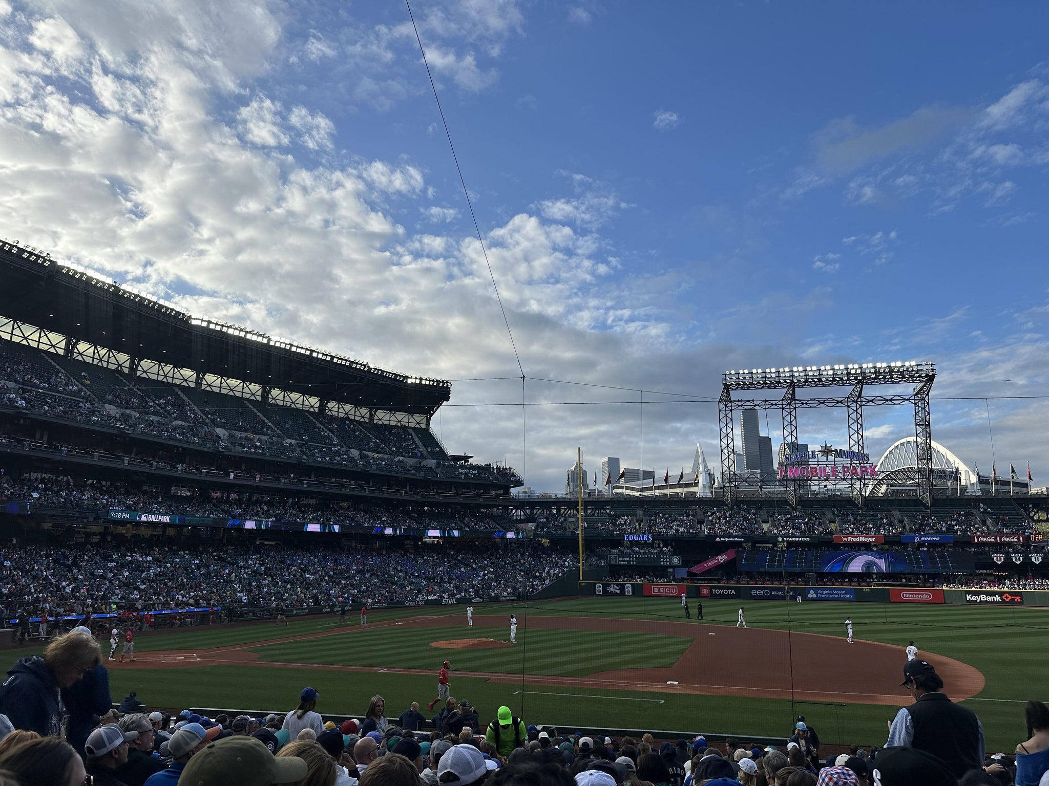 Real Fan View taken from Section 121 at T-Mobile Park by Joe S
