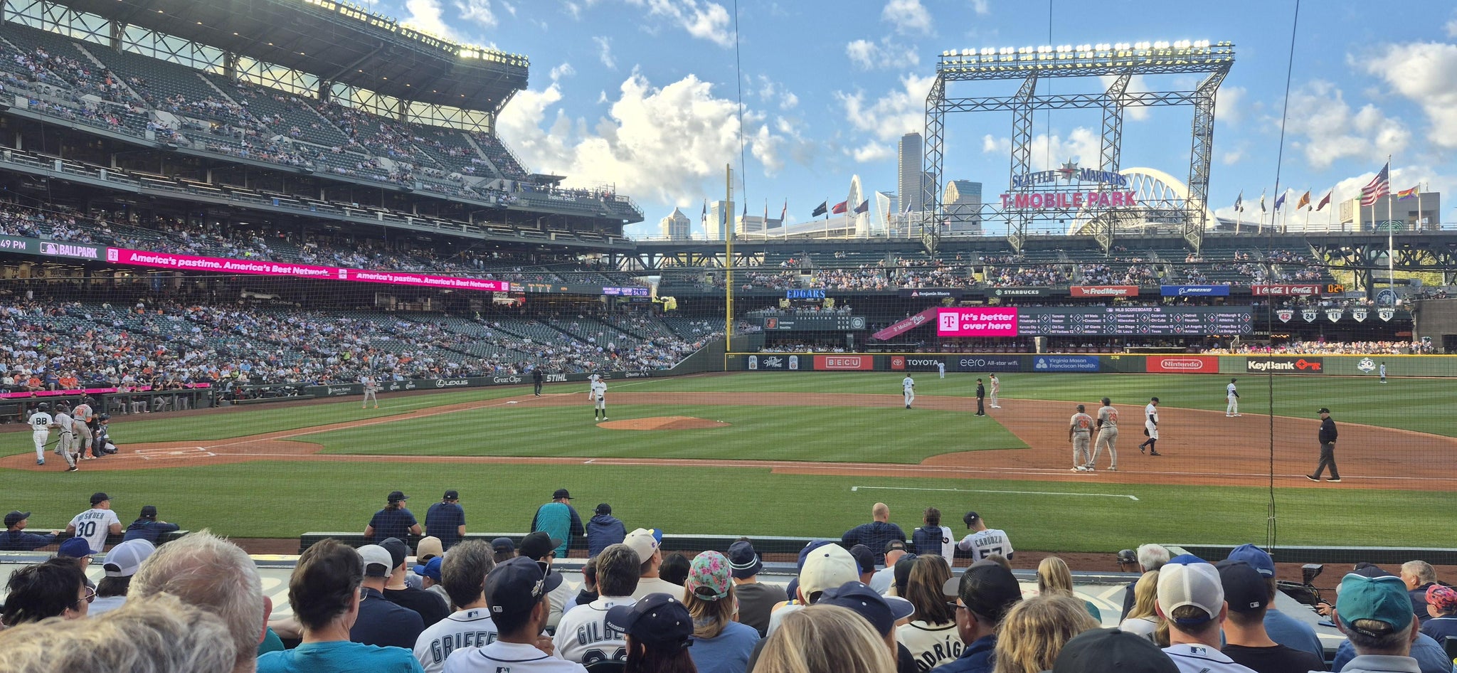Real Fan View taken from Section 122 at T-Mobile Park by Erica E