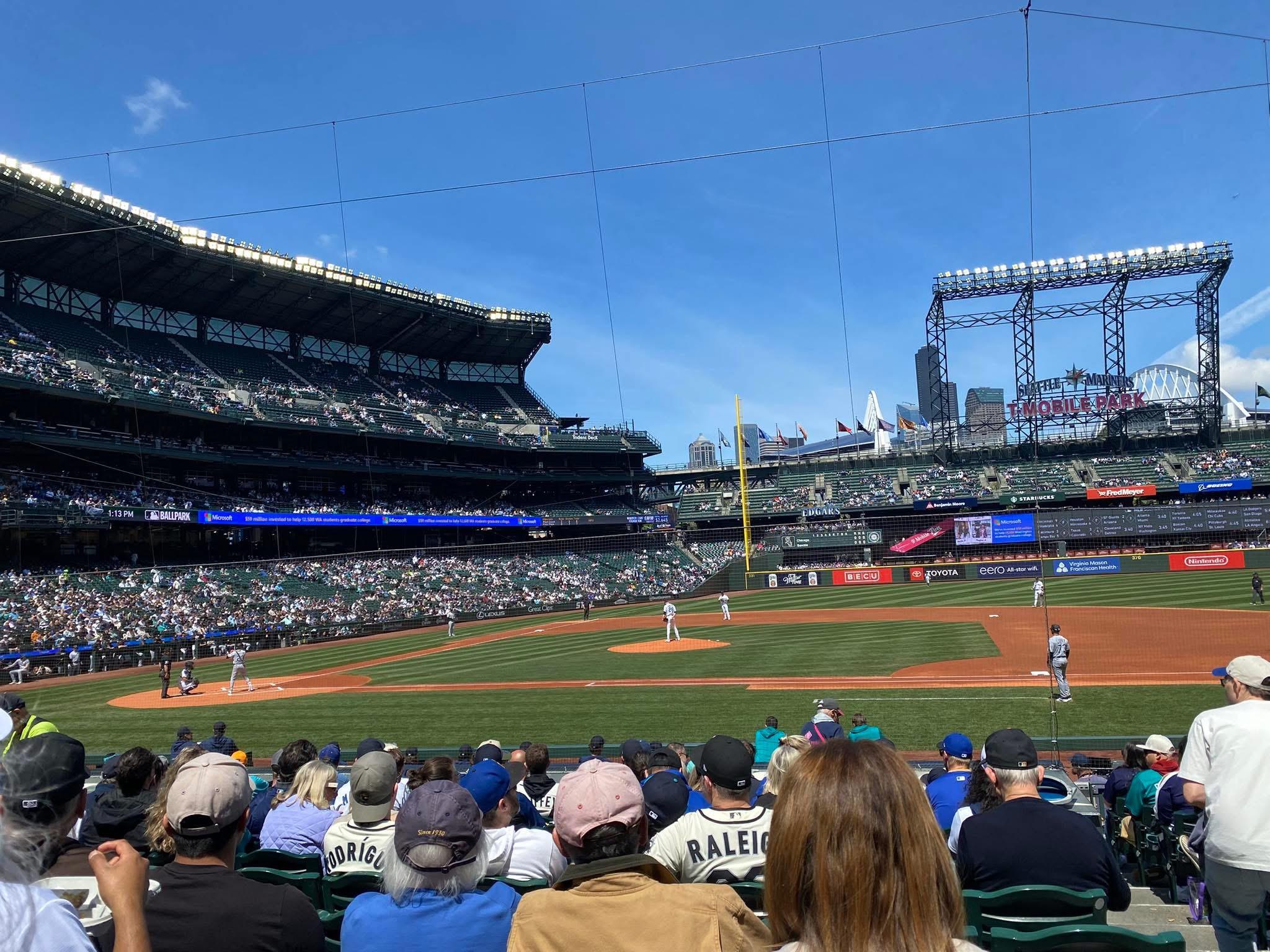 Real Fan View taken from Section 123 at T-Mobile Park by Mary Y