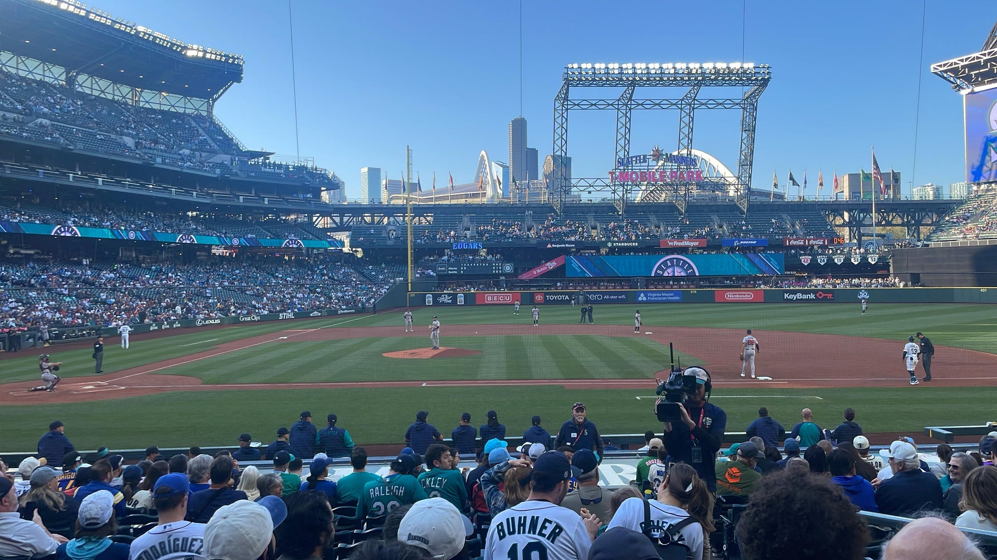 Real Fan View taken from Section 123 at T-Mobile Park by Azael G