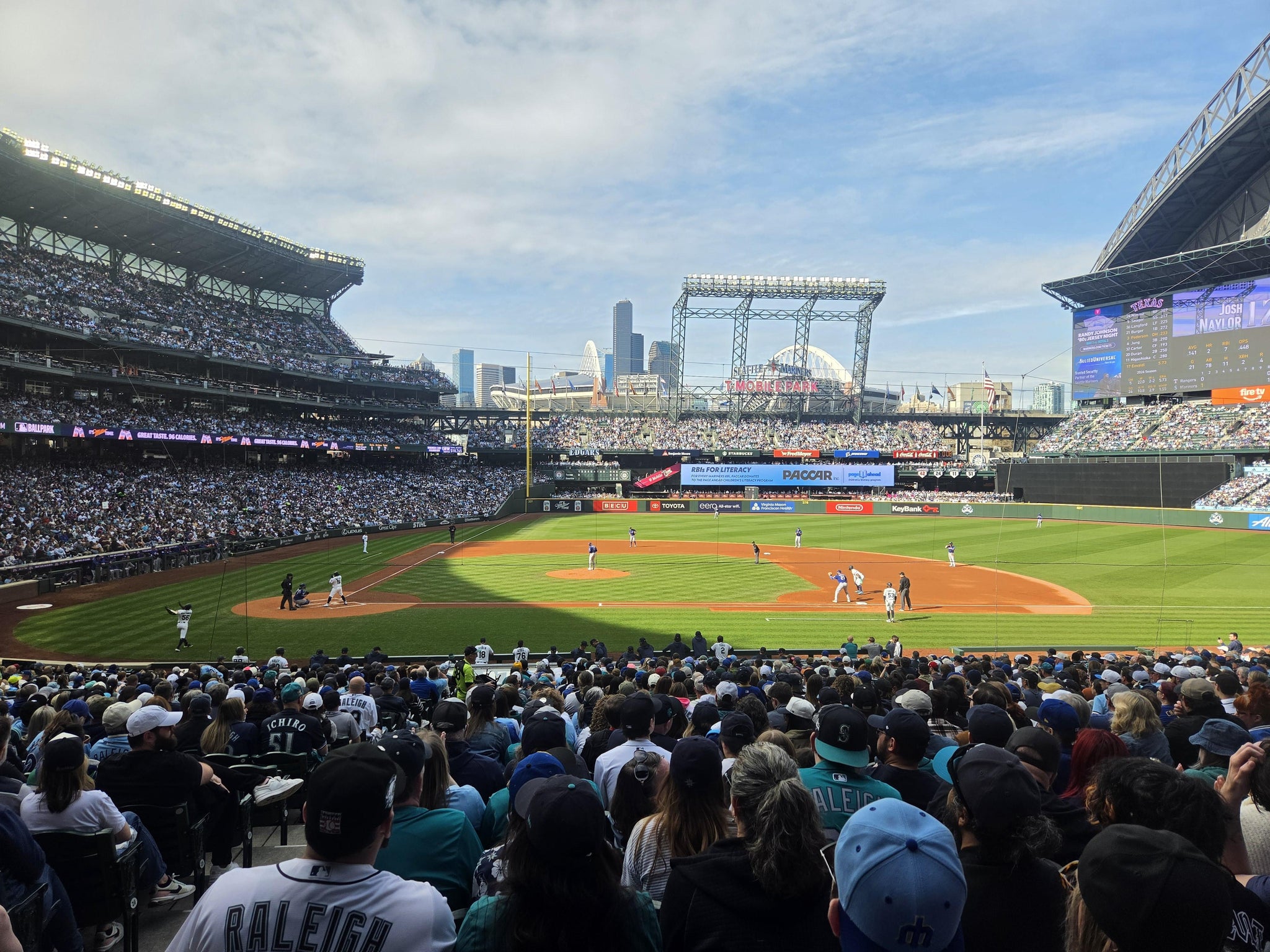 Real Fan View taken from Section 123 at T-Mobile Park by Travis H