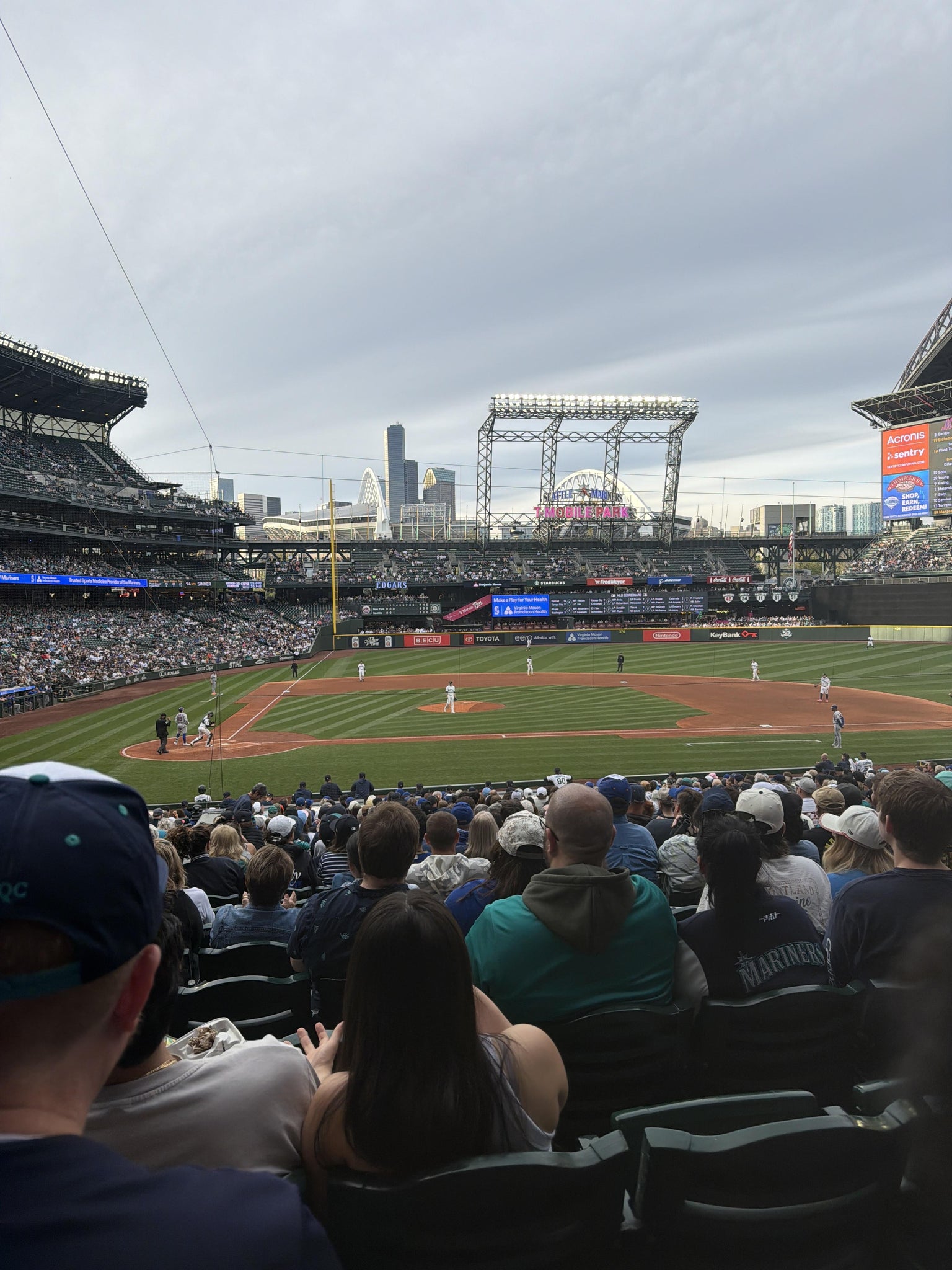 Real Fan View taken from Section 124 at T-Mobile Park by Dale M