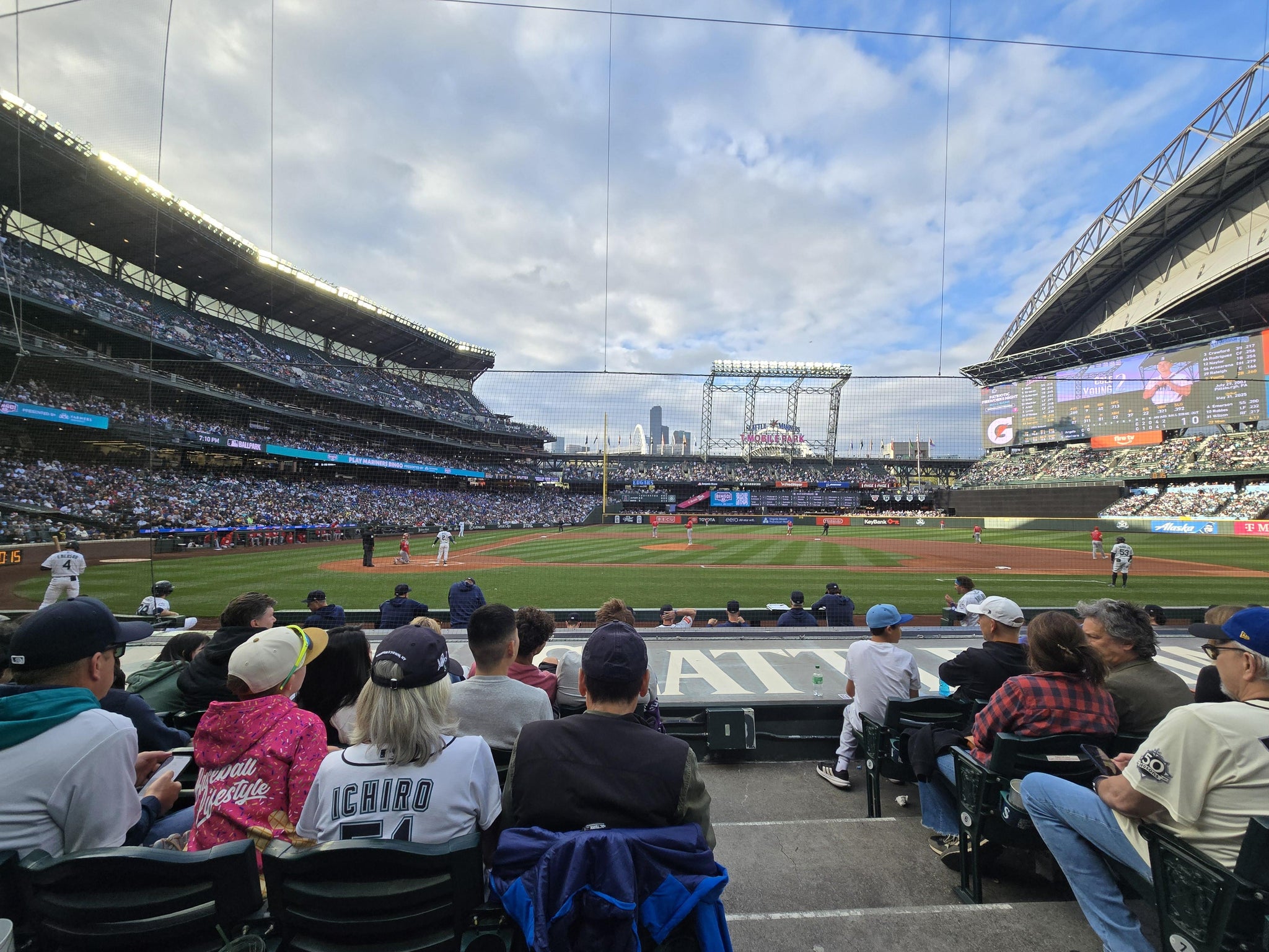 Real Fan View taken from Section 124 at T-Mobile Park by Ryan S