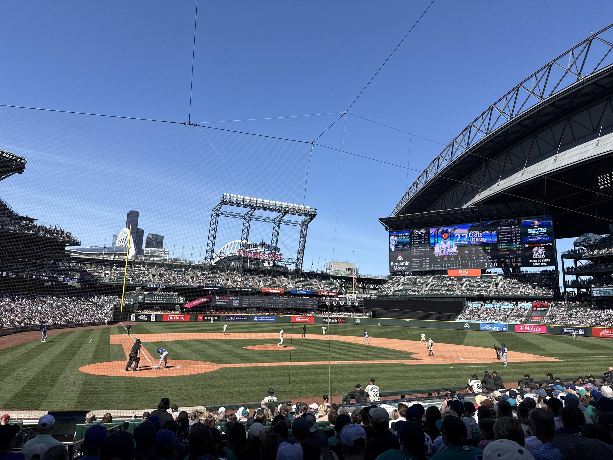 Real Fan View taken from Section 126 at T-Mobile Park by Alyssa T
