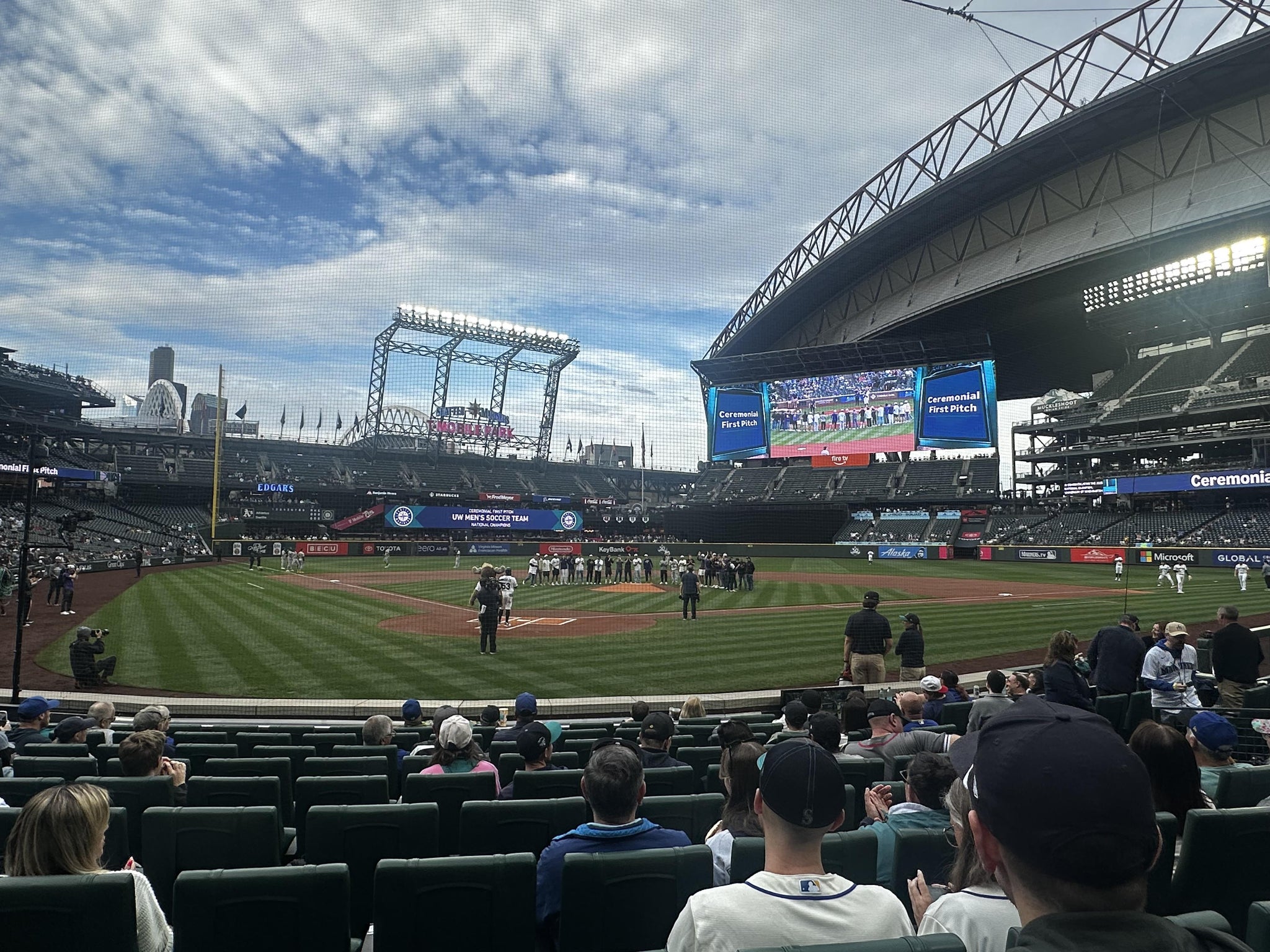 Real Fan View taken from Section 127 at T-Mobile Park by Thomas N