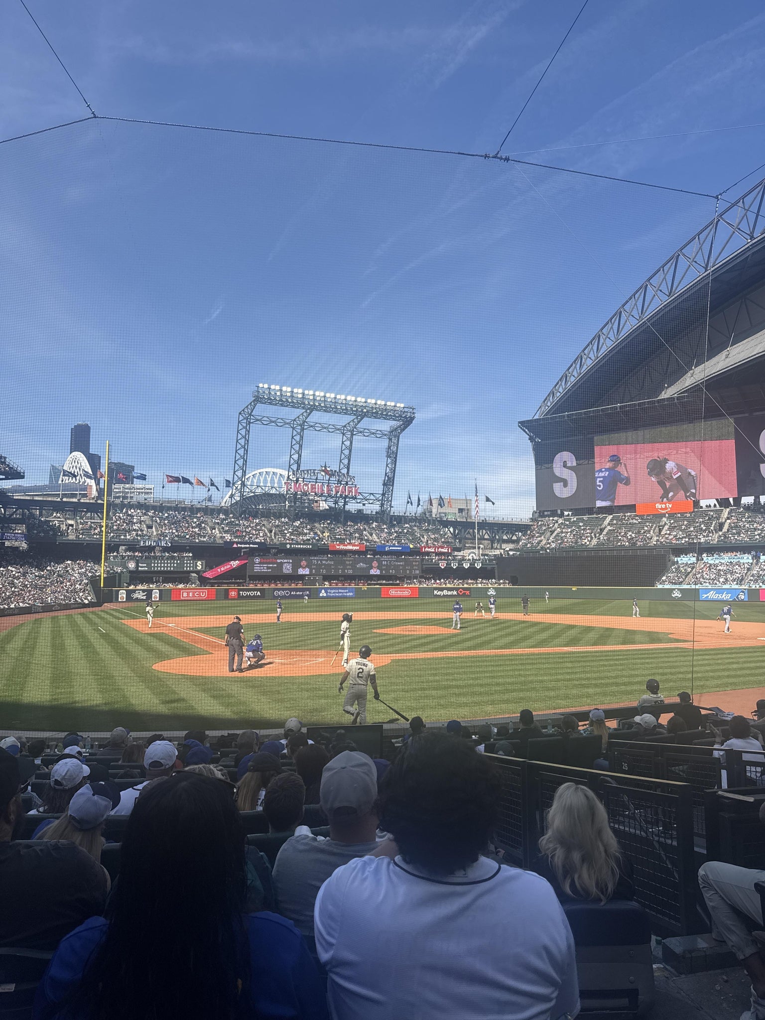 Real Fan View taken from Section 127 at T-Mobile Park by Anonymous User