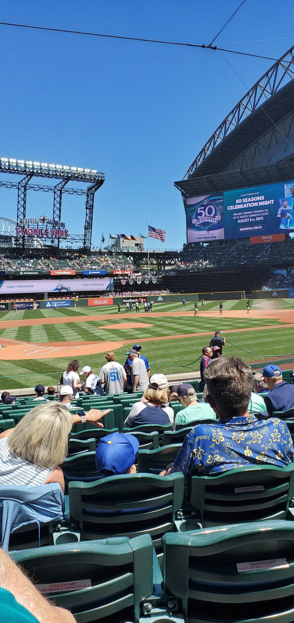 Real Fan View taken from Section 127 at T-Mobile Park by Jamie D