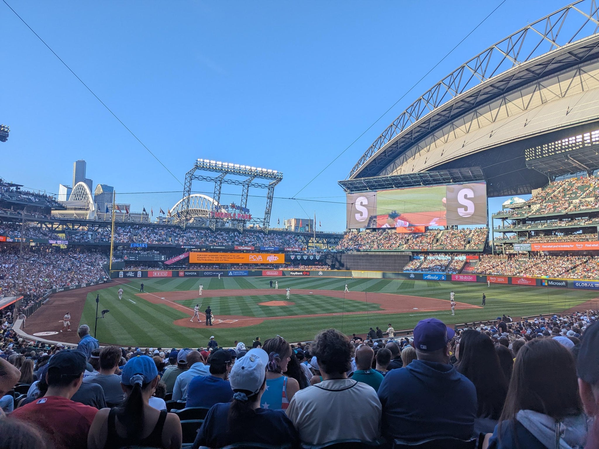 Real Fan View taken from Section 127 at T-Mobile Park by Alexandra E