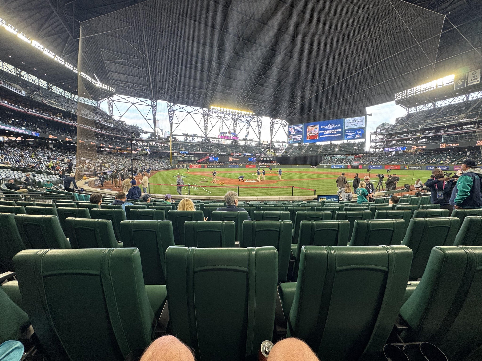 Real Fan View taken from Section 127 at T-Mobile Park by Corey S