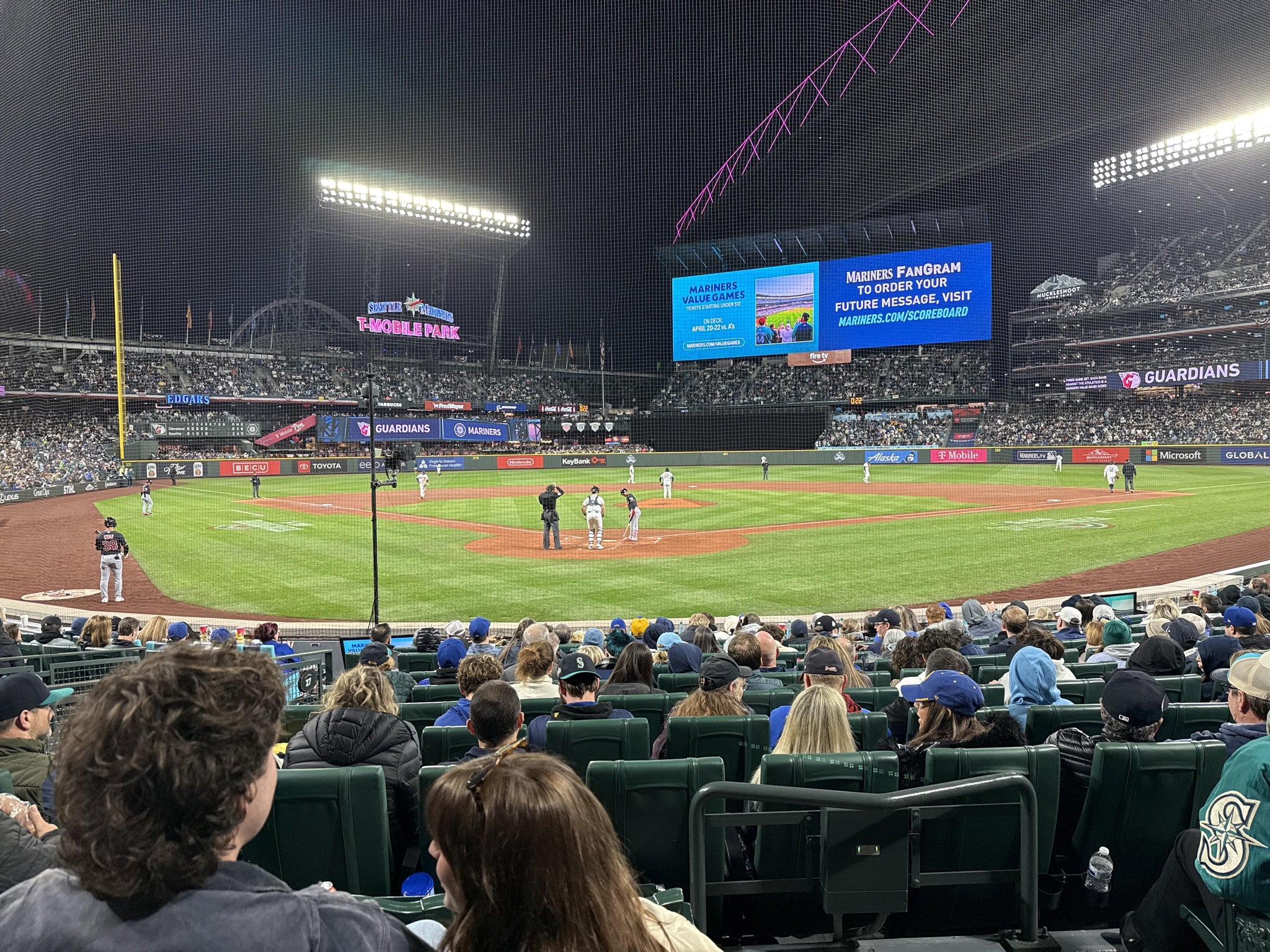 Real Fan View taken from Section 129 at T-Mobile Park by Ariel L