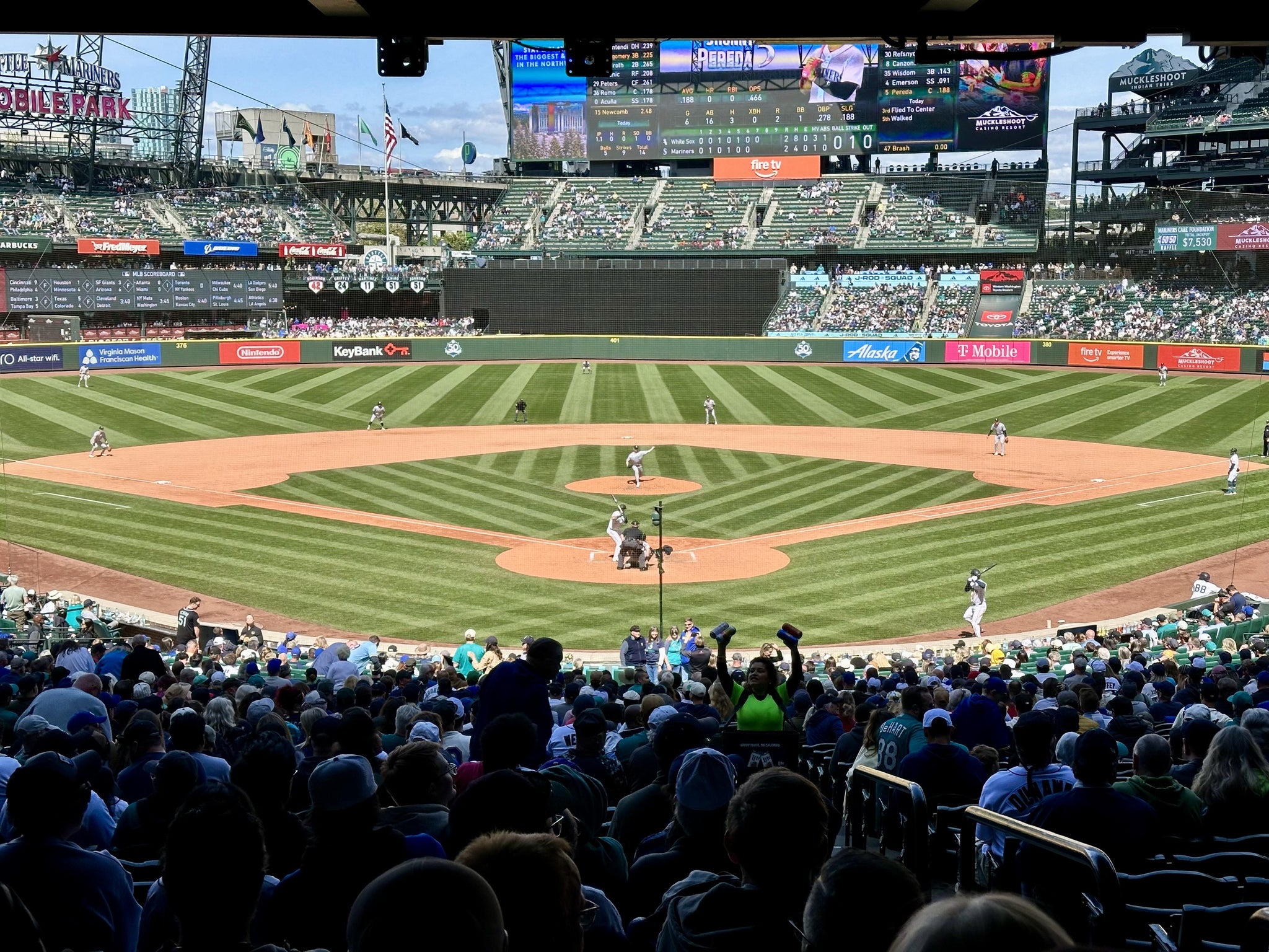 Real Fan View taken from Section 131 at T-Mobile Park by Paul W