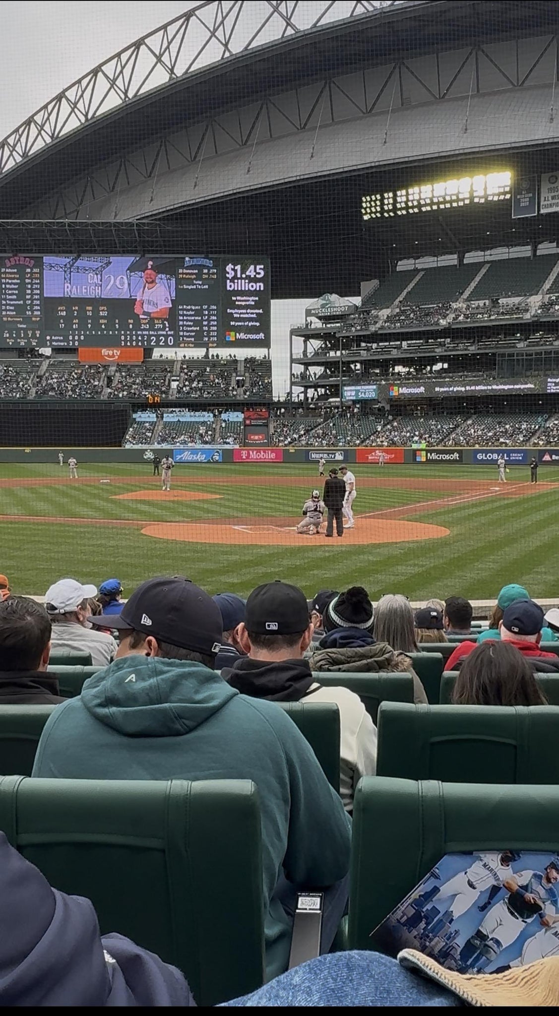 Real Fan View taken from Section 132 at T-Mobile Park by Damien B