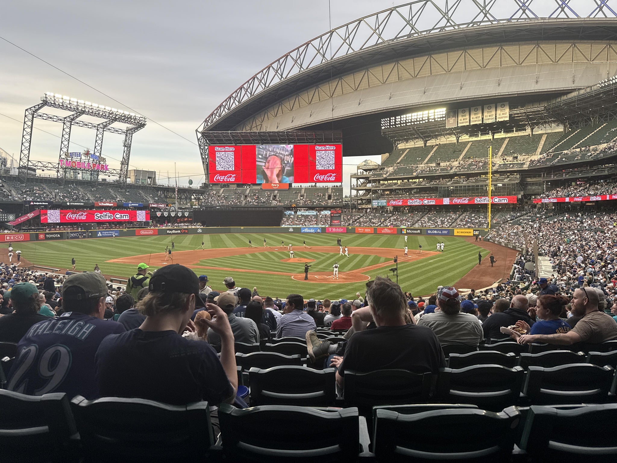 Real Fan View taken from Section 132 at T-Mobile Park by Karter L
