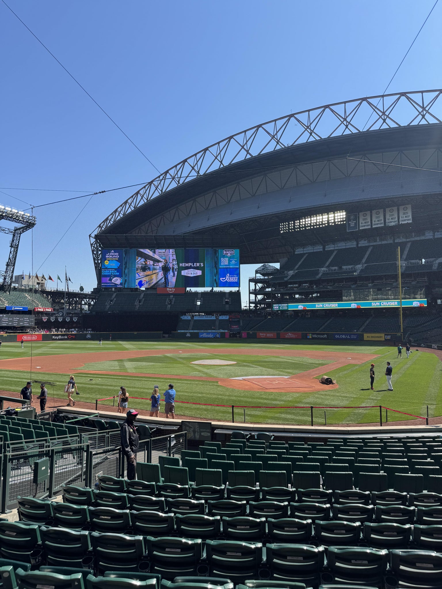 Real Fan View taken from Section 133 at T-Mobile Park by Michael Y